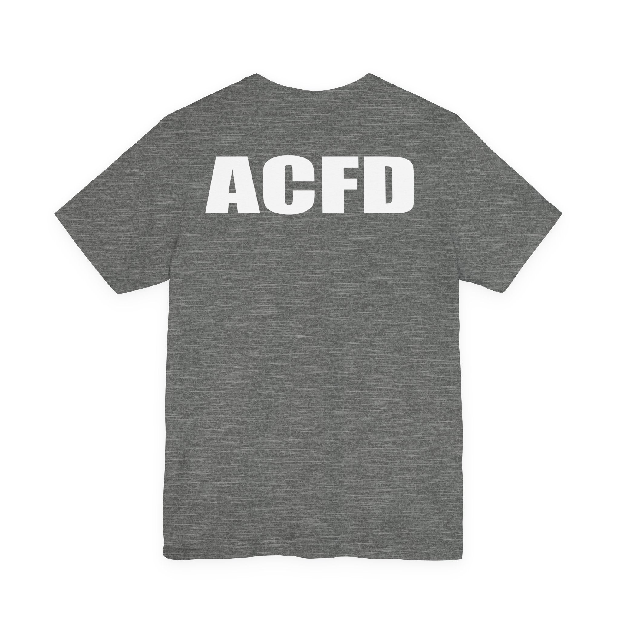 Station 3 Rhino Logo Firefighter Back - Bella+Canvas Soft Unisex Tee-