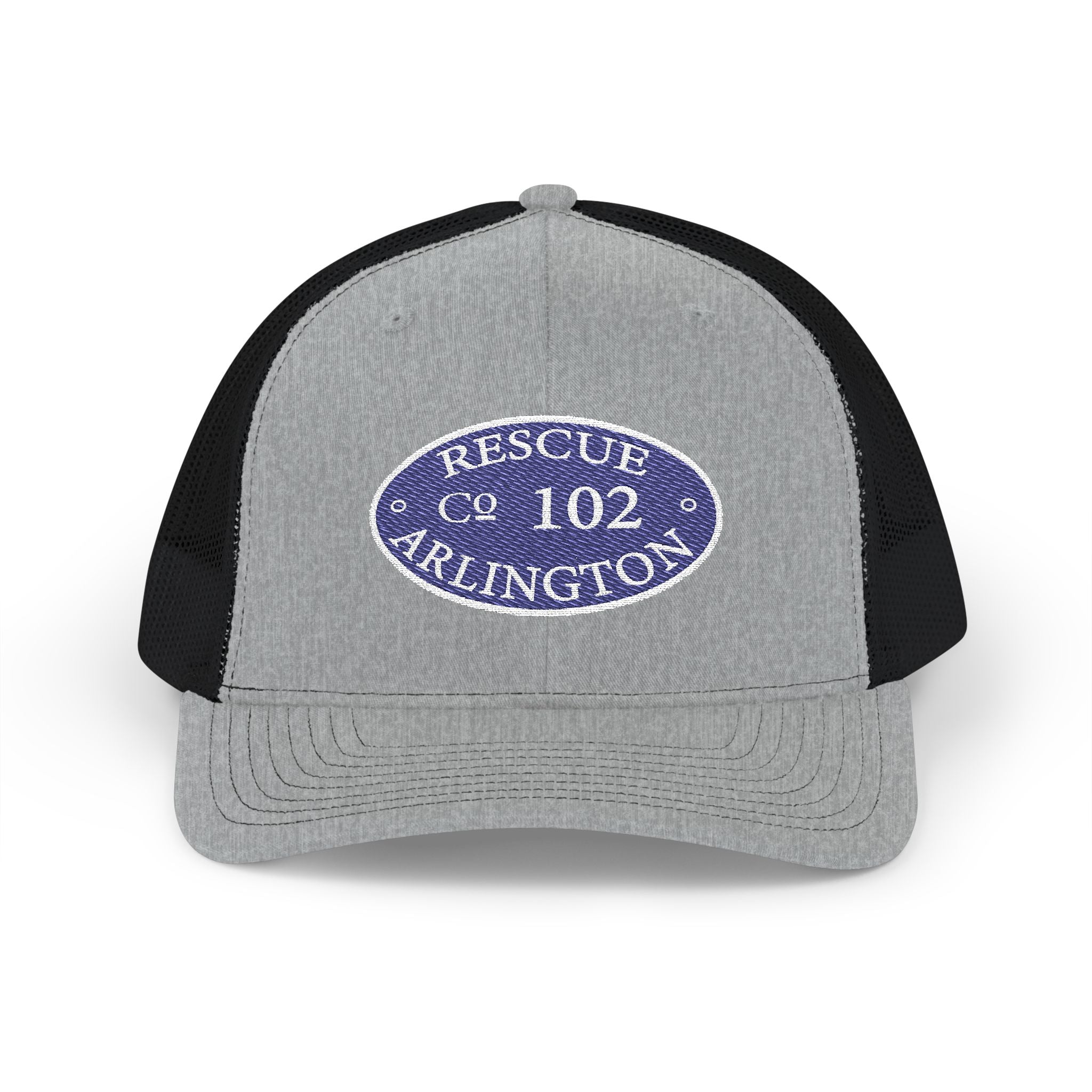 Arlington Rescue 2 Circle Patch - (Richardson 112 Style Hat) Snapback Trucker