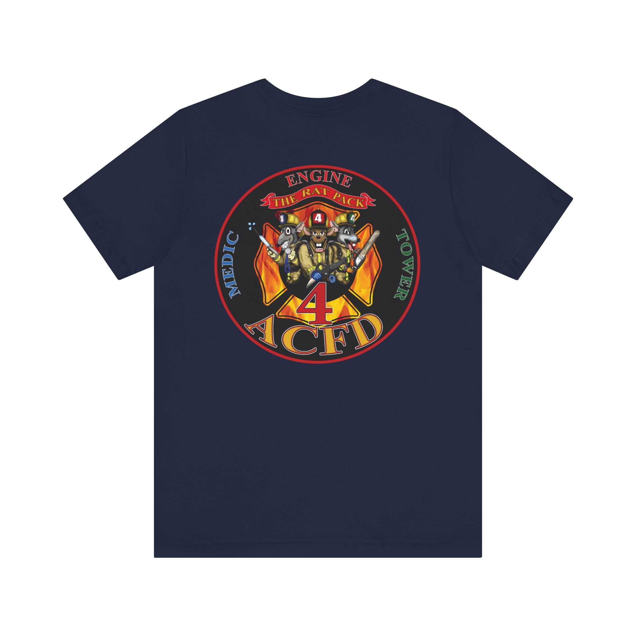 Station 4 RatPack on Back - Bella+Canvas Soft Unisex Tee