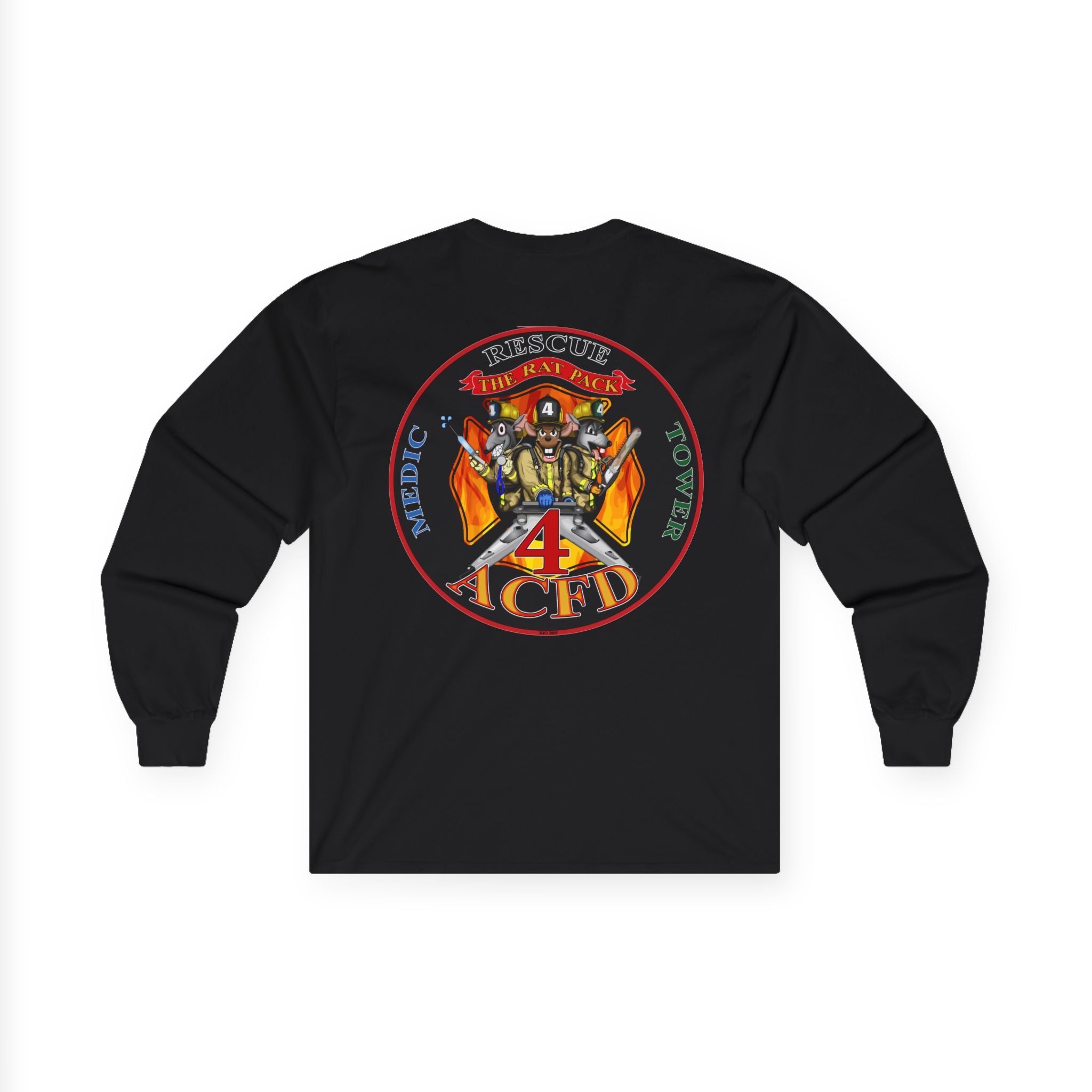 Old ACFD Rat Pack Rescue 4  Shirt  - Unisex Ultra Cotton Long Sleeve Tee