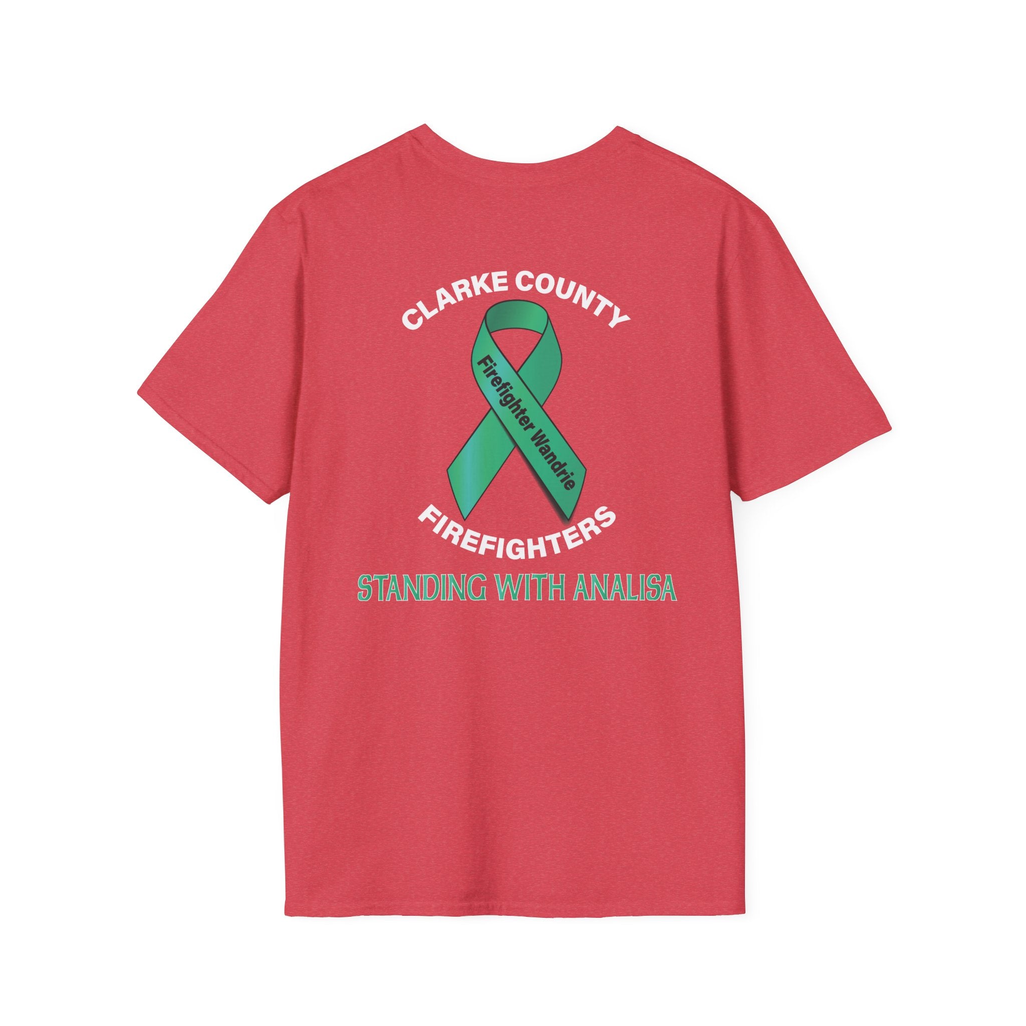 Clark County Firefighter Wandrie Support - Gildan Soft Cotton Softstyle T-Shirt