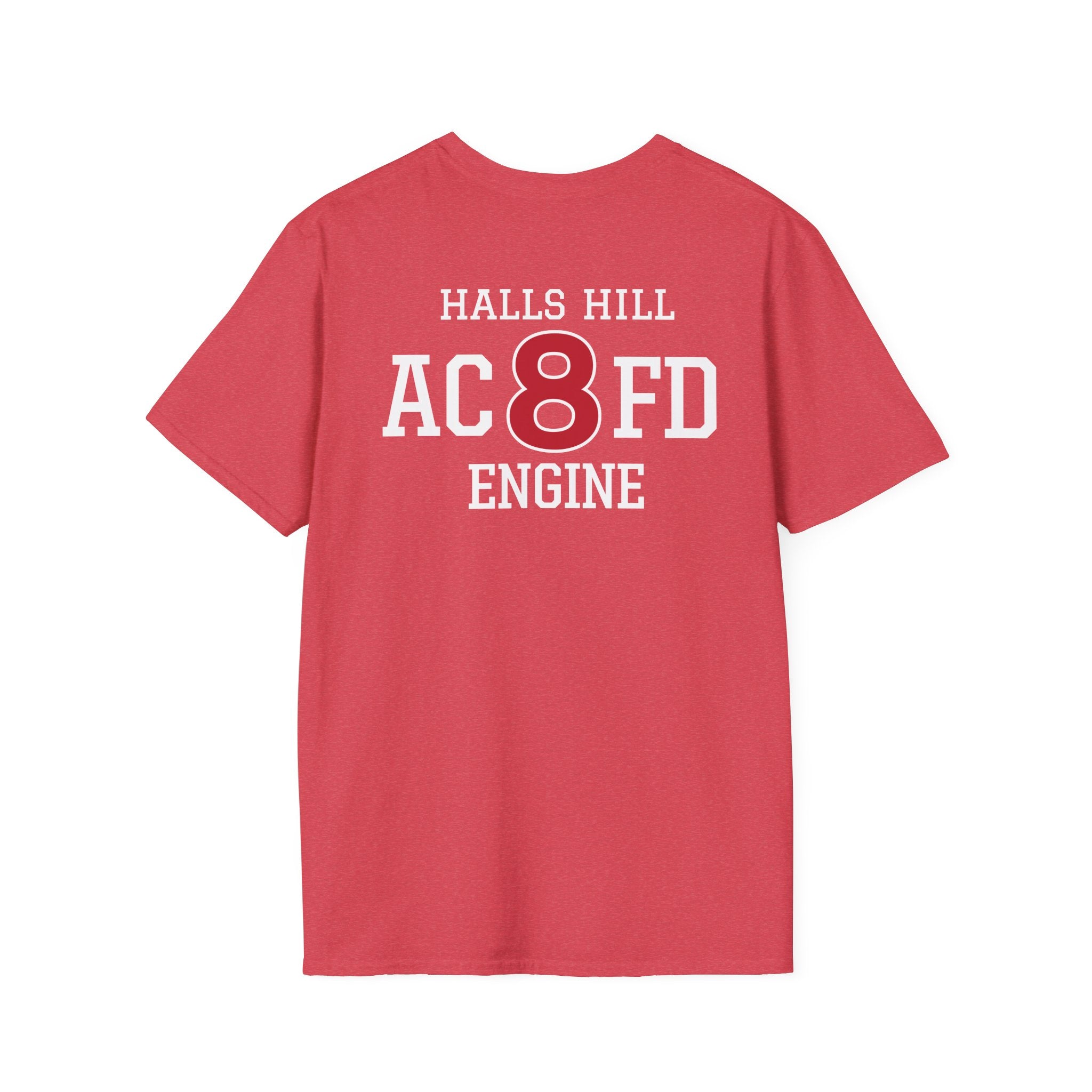 Engine 8 Halls Hill - Gildan Soft Cotton Softstyle T-Shirt