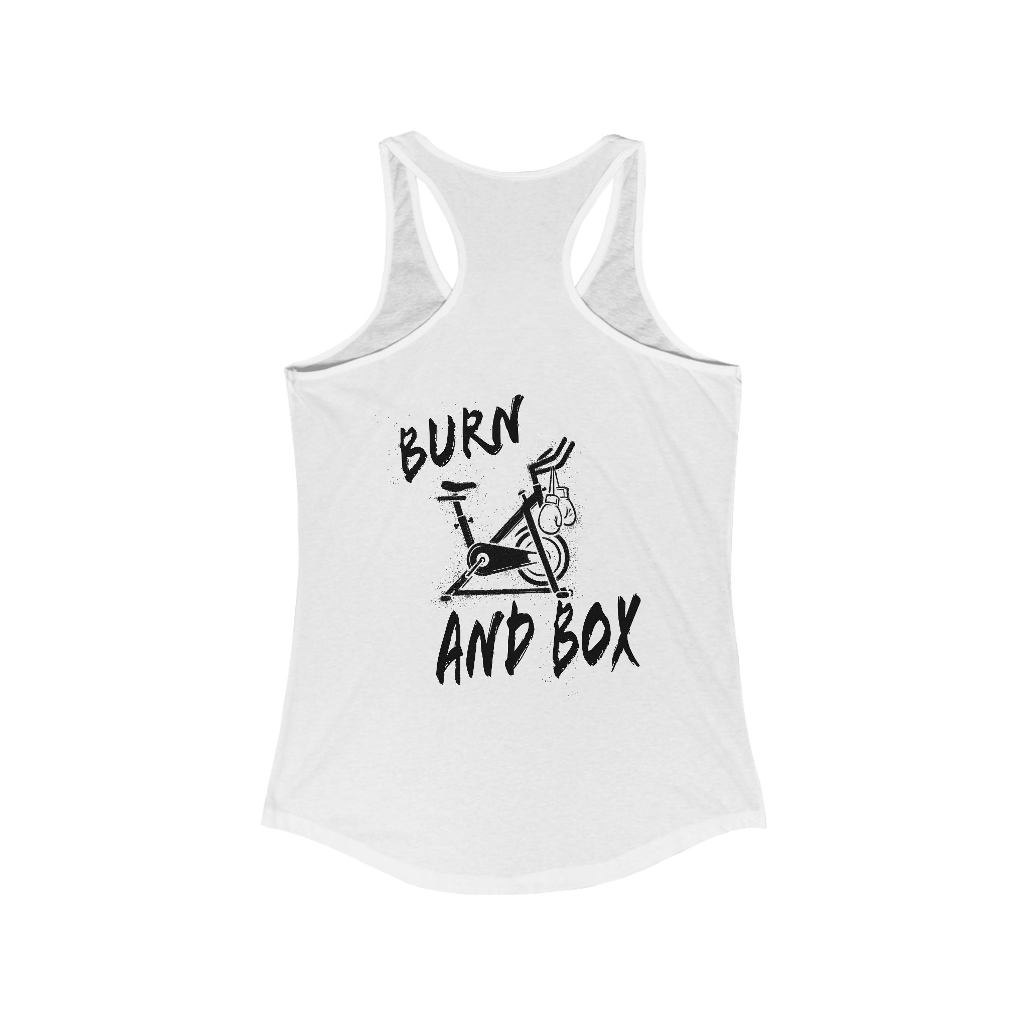 HH Cycle Burn and Box Logo - Women's Ideal Racerback Tank