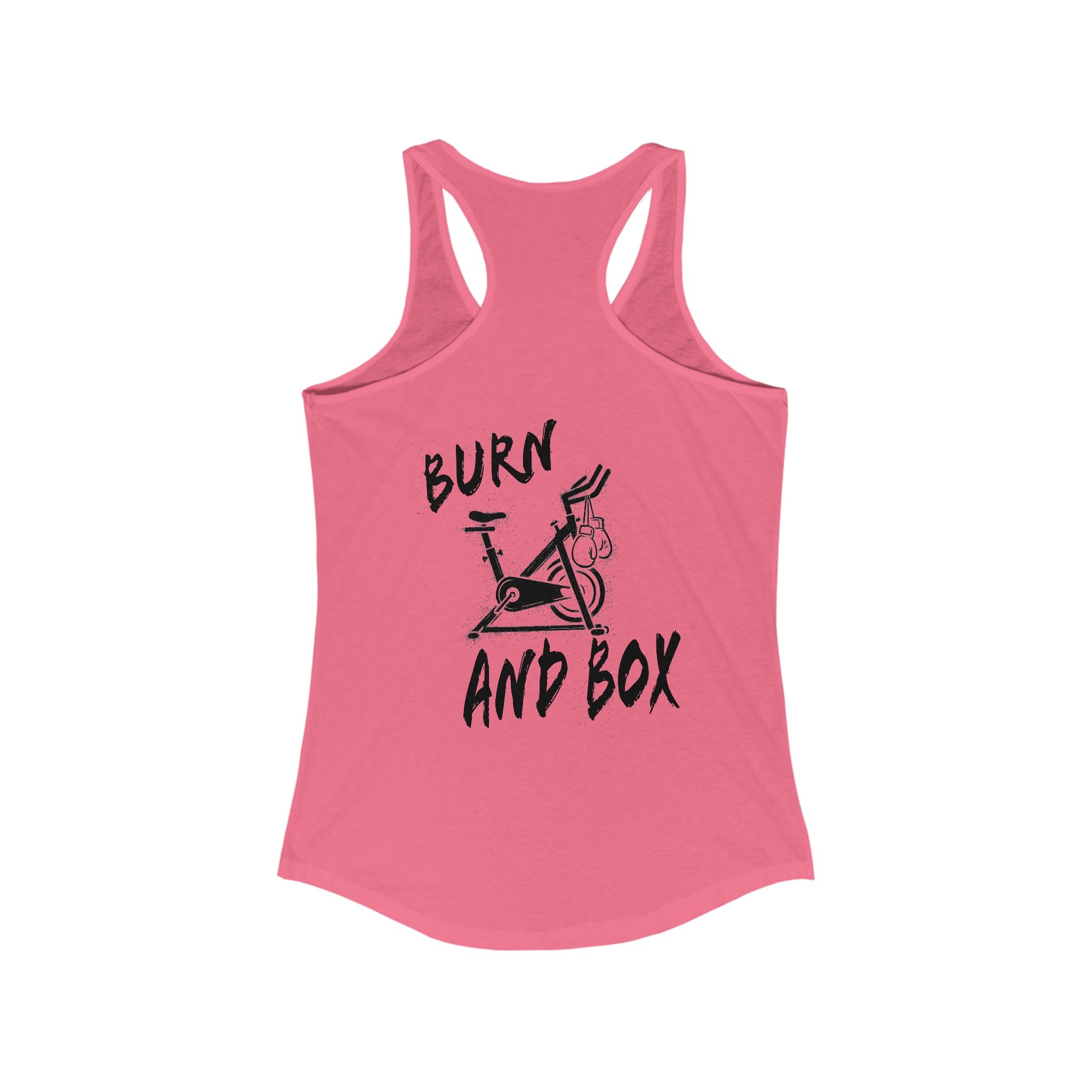 HH Cycle Burn and Box Logo - Women's Ideal Racerback Tank
