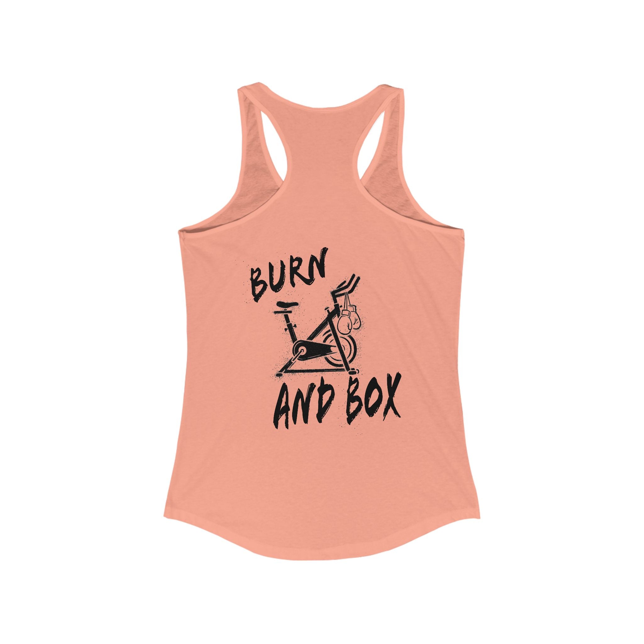 HH Cycle Burn and Box Logo - Women's Ideal Racerback Tank