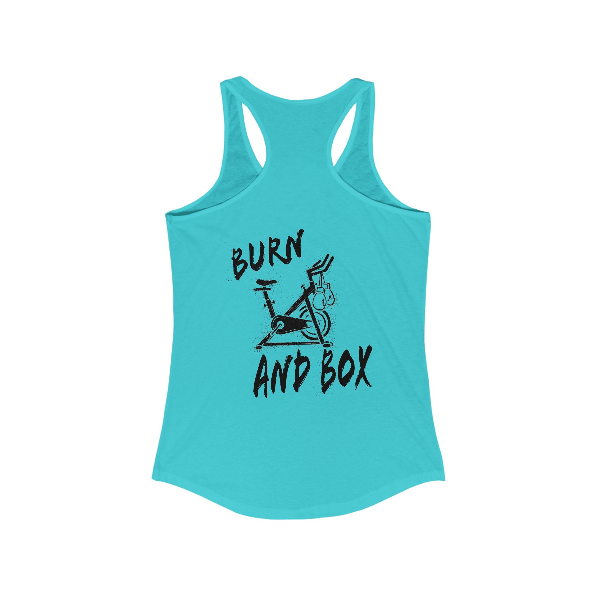 HH Cycle Burn and Box Logo - Women's Ideal Racerback Tank