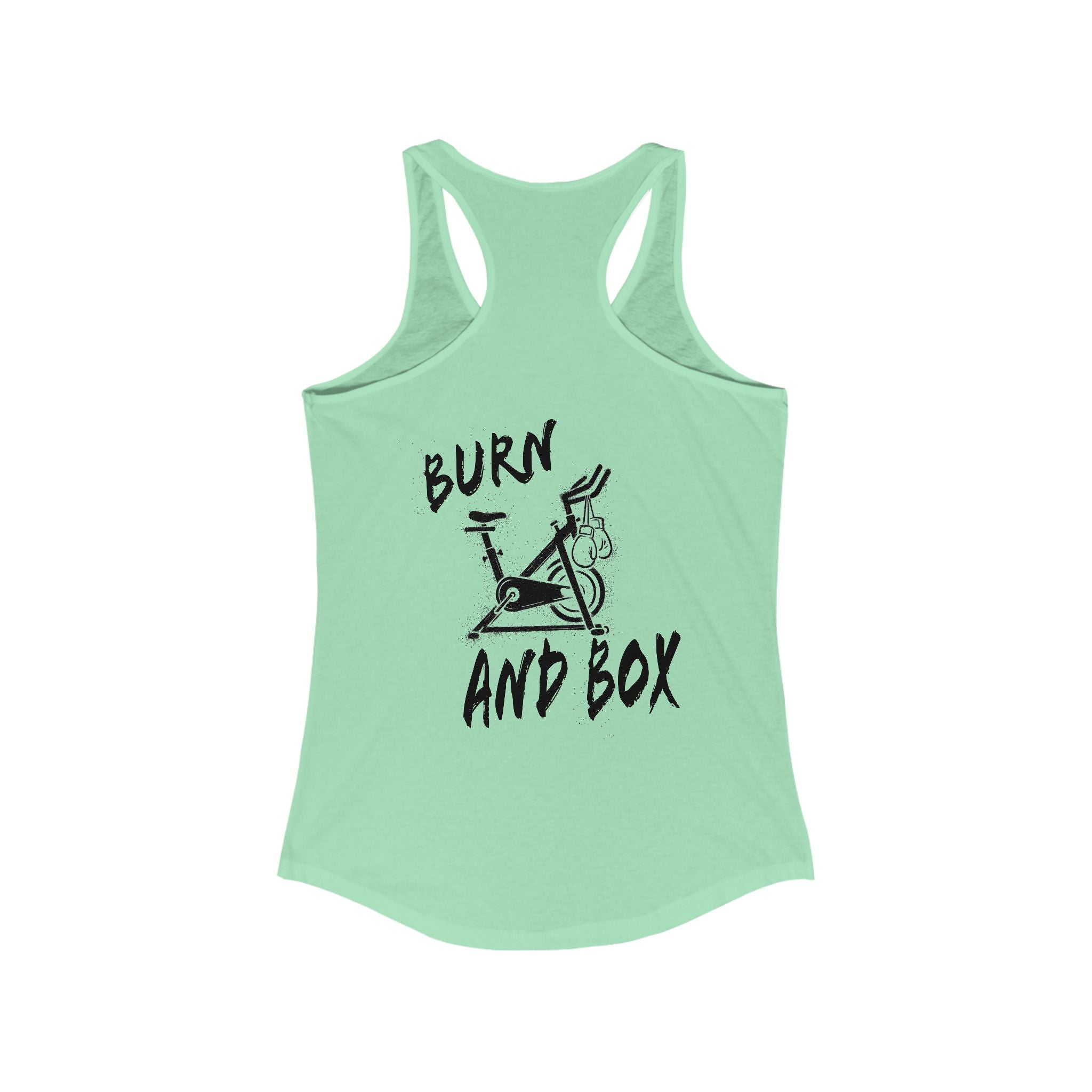 HH Cycle Burn and Box Logo - Women's Ideal Racerback Tank