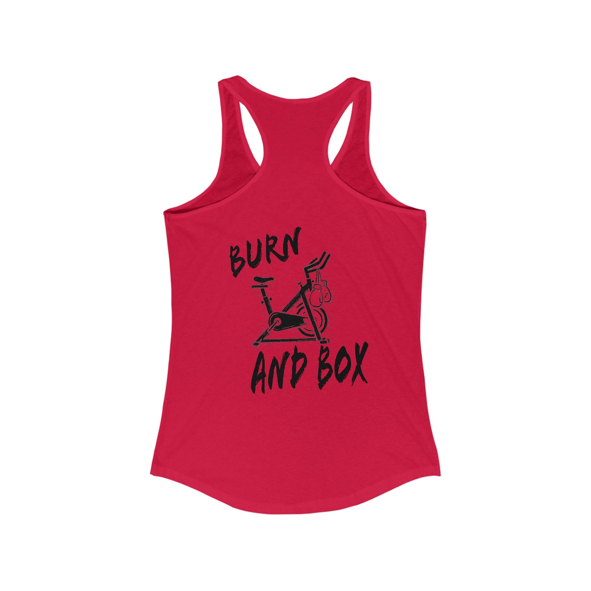 HH Cycle Burn and Box Logo - Women's Ideal Racerback Tank