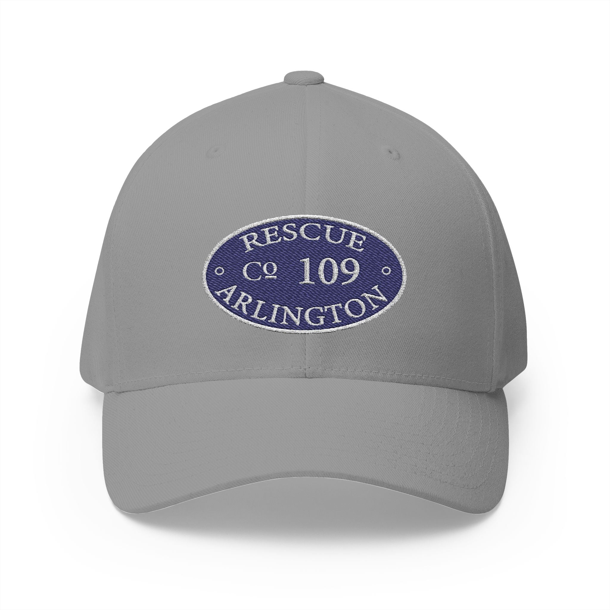 Arlington Rescue 9 Circle Patch - FLEXFIT Closed-Back Structured Cap (Embroidery)