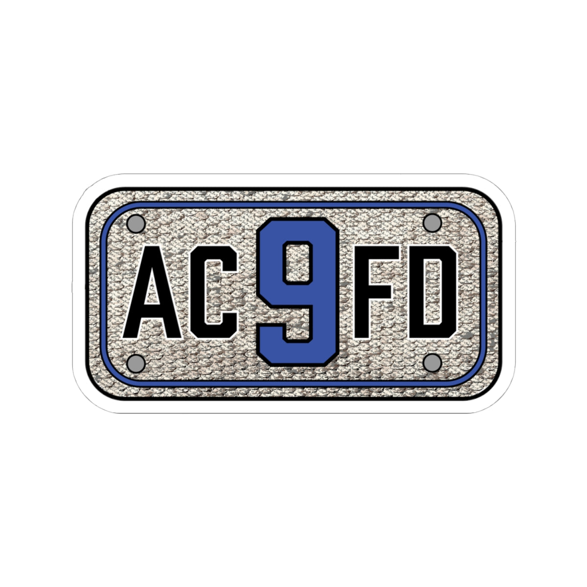 ACFD 9 Rescue Hose Patch - Kiss-Cut Stickers