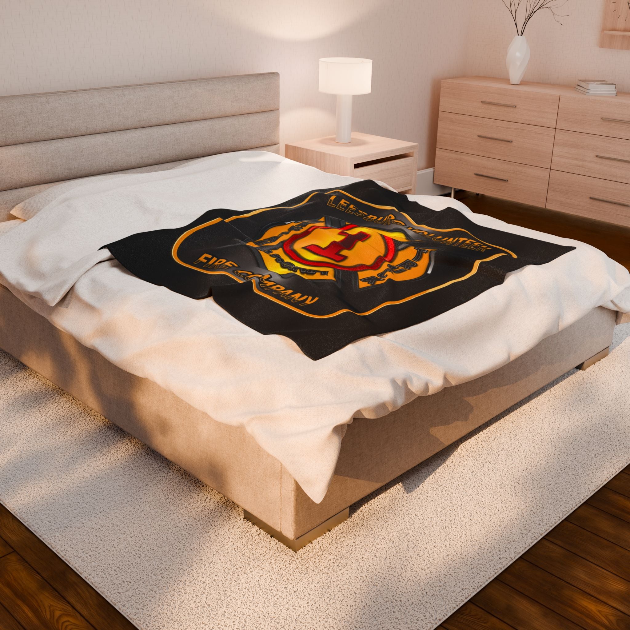 Leesburg Vol. Fire Co. - Velveteen Plush Blanket