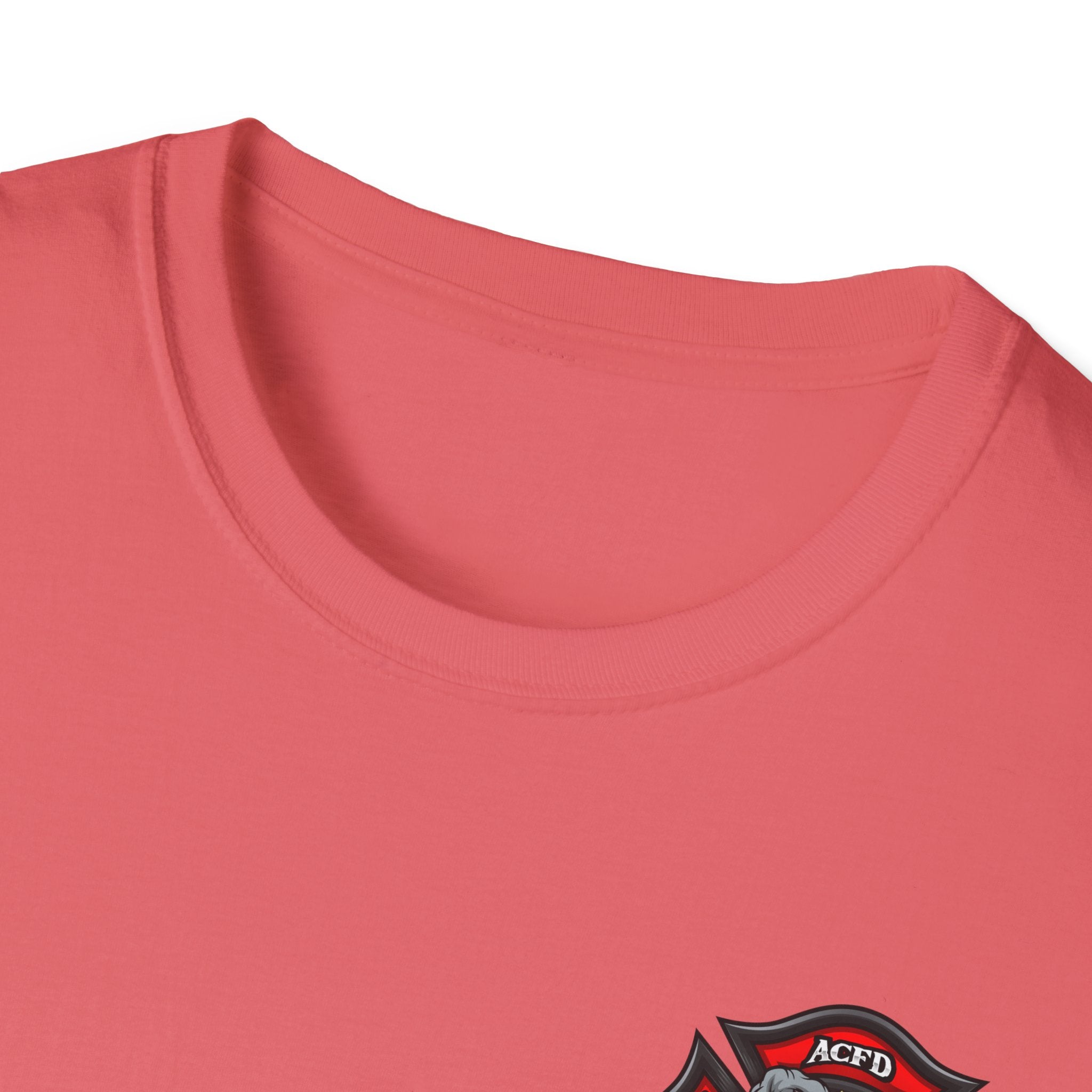 Station 3 Rhino Logo Officer - Gildan Soft Cotton Softstyle T-Shirt