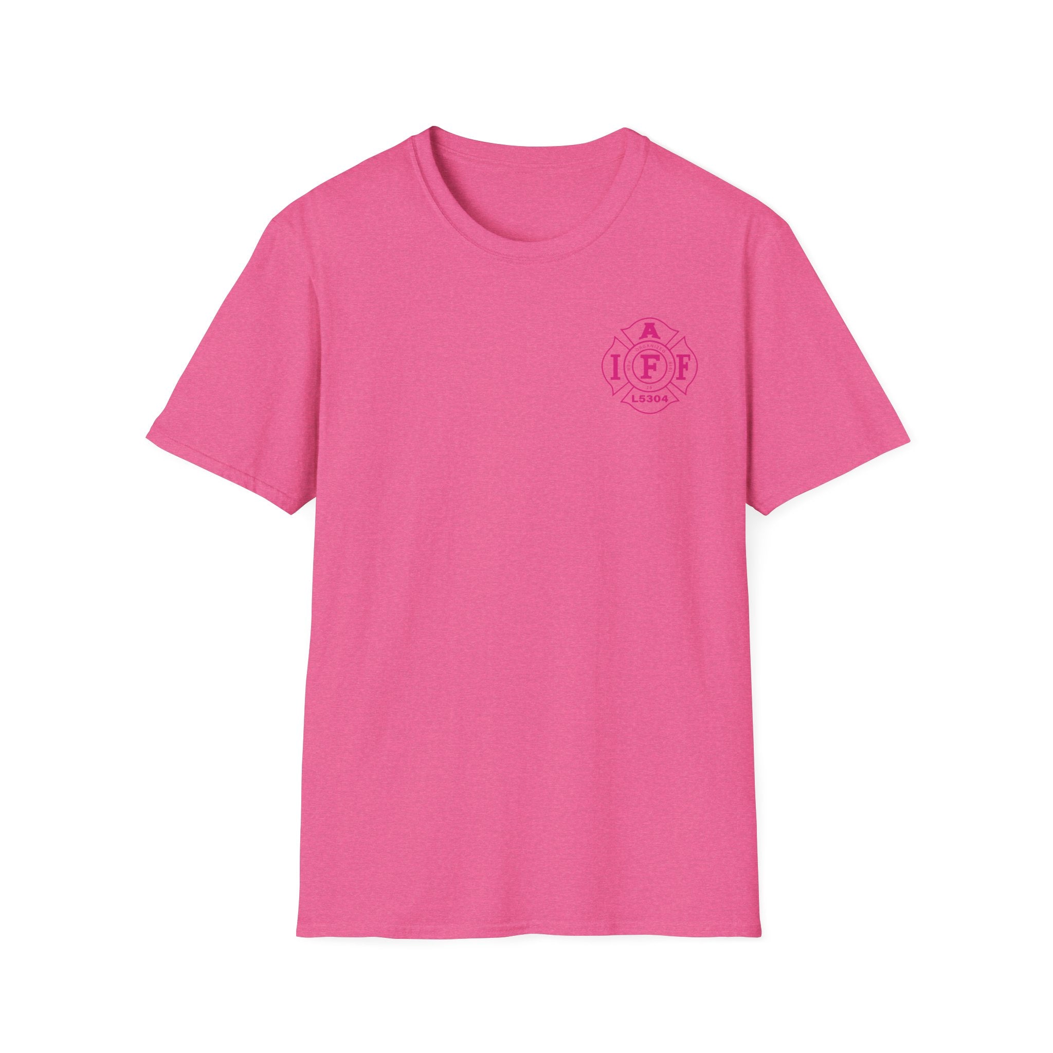 Clarke County Fire Breast Cancer (Portion of Proceeds go to Local 5304) - Gildan Soft Cotton Softstyle T-Shirt