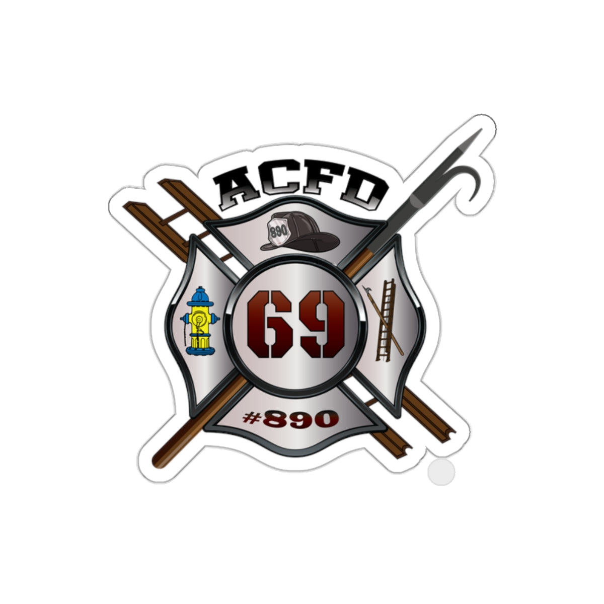 Die-Cut Stickers - Recruit Class 69 Arlington Maltese