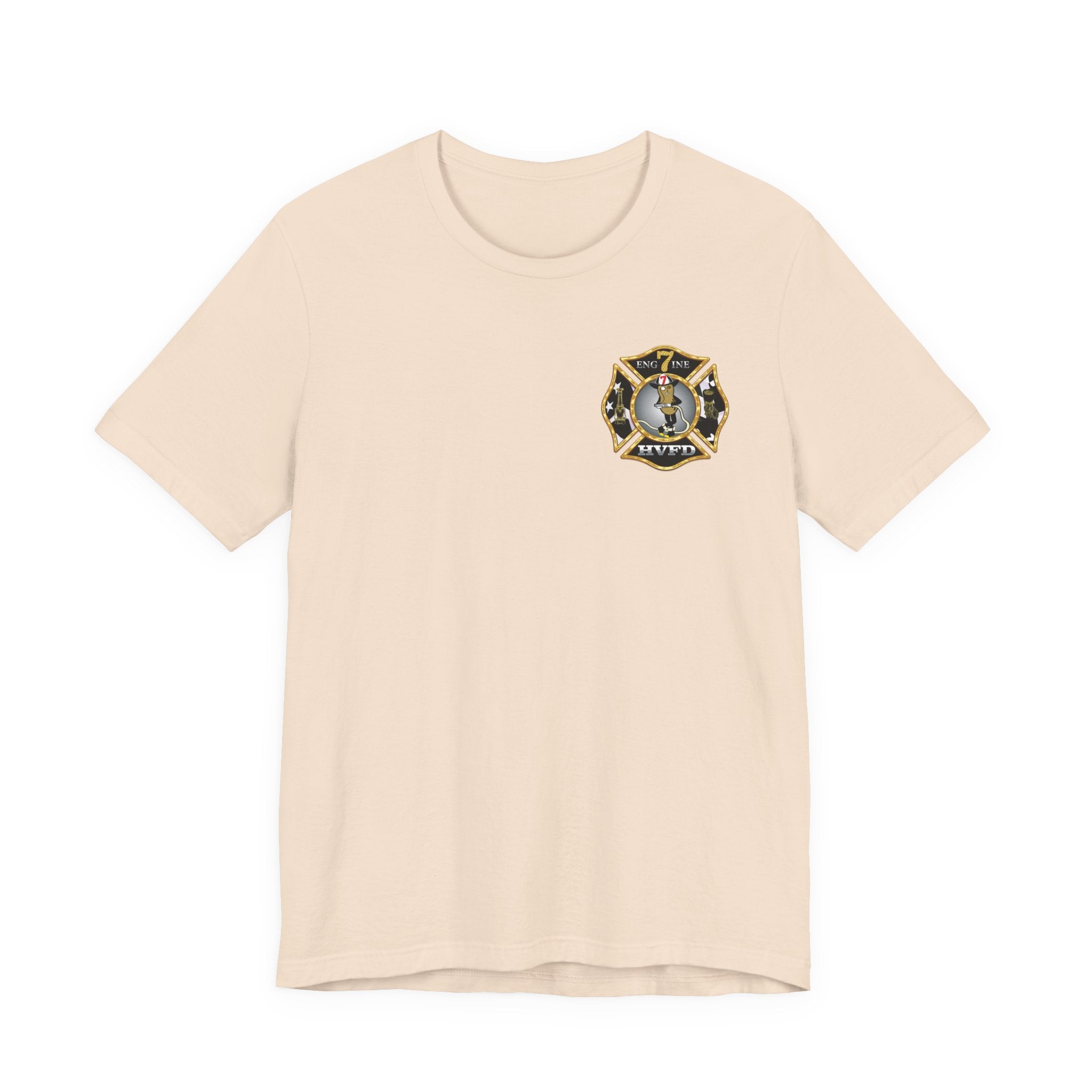 Hollywood MD Vol Fire Eng7ine - Bella+Canvas Soft Unisex Tee