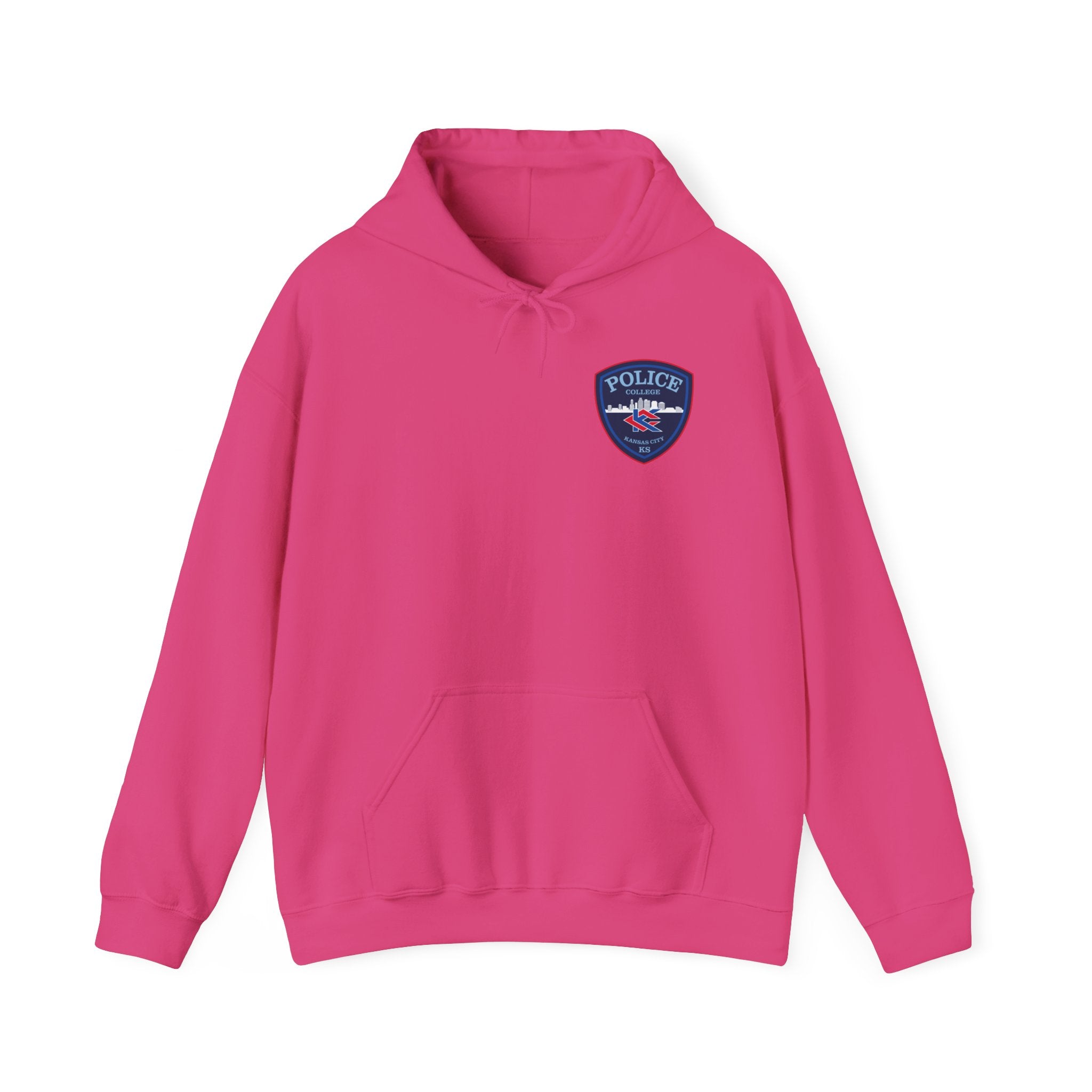 Kansas City College Police Blue Patch - Unisex Heavy Blend™ Hooded Sweatshirt