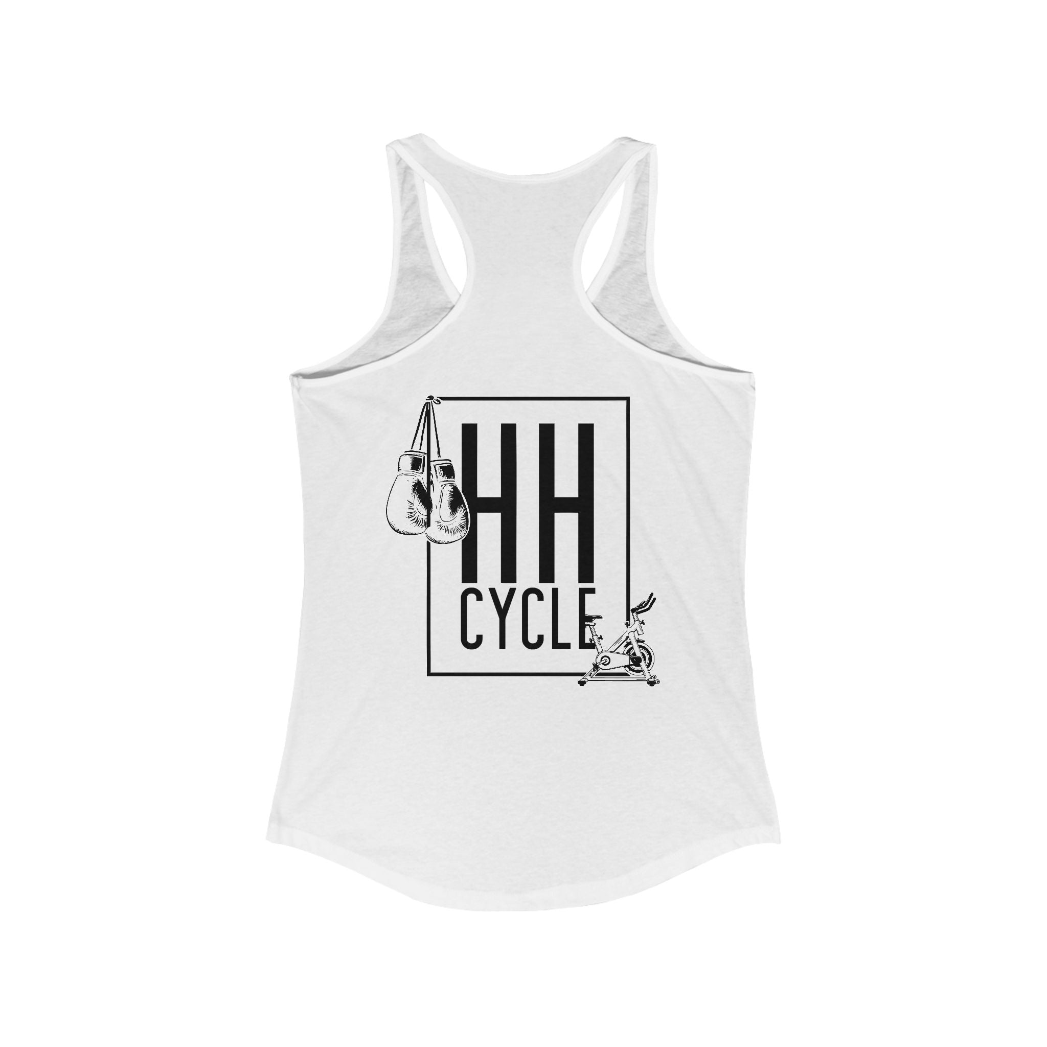 HH Cycle and Box Logo - Women's Ideal Racerback Tank