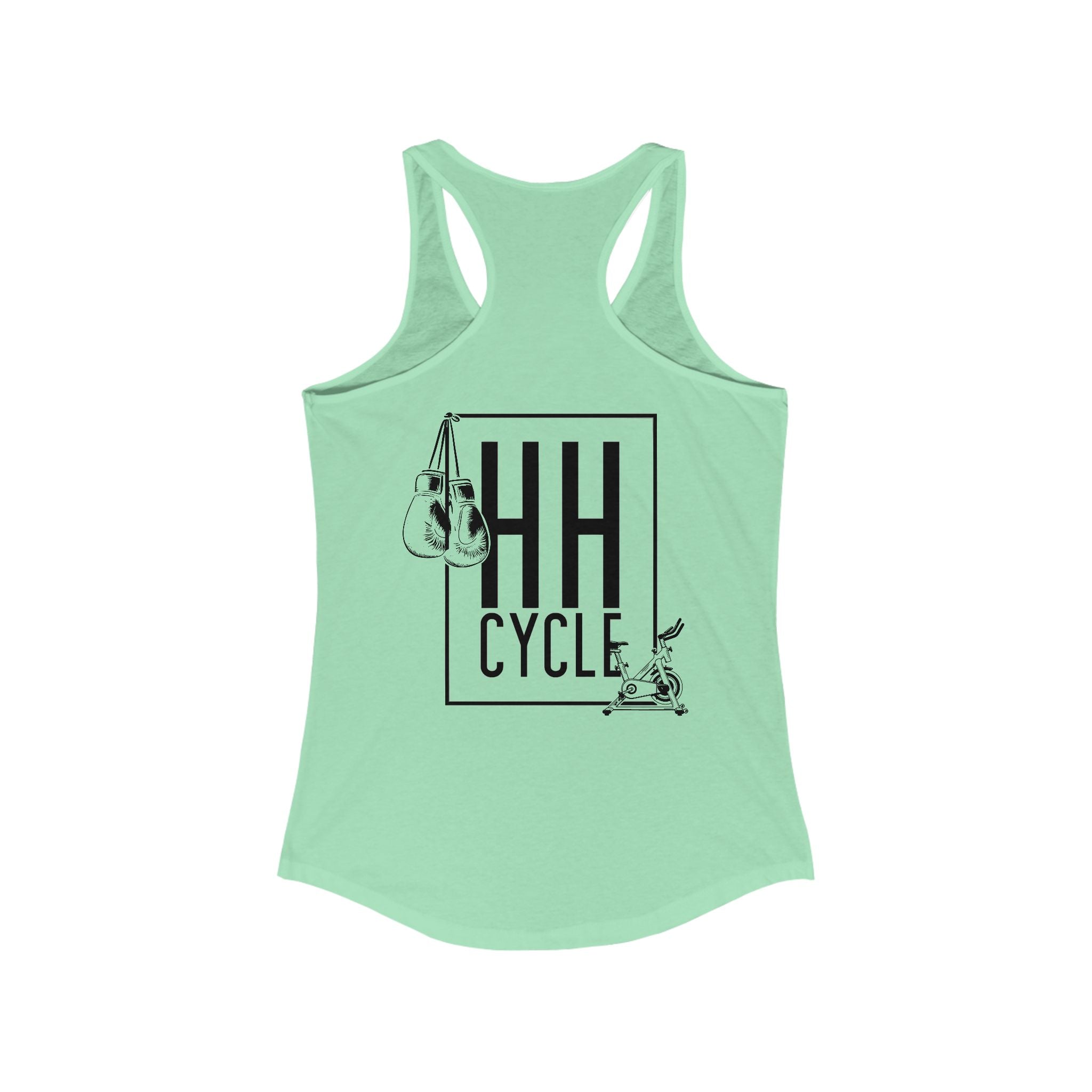 HH Cycle and Box Logo - Women's Ideal Racerback Tank