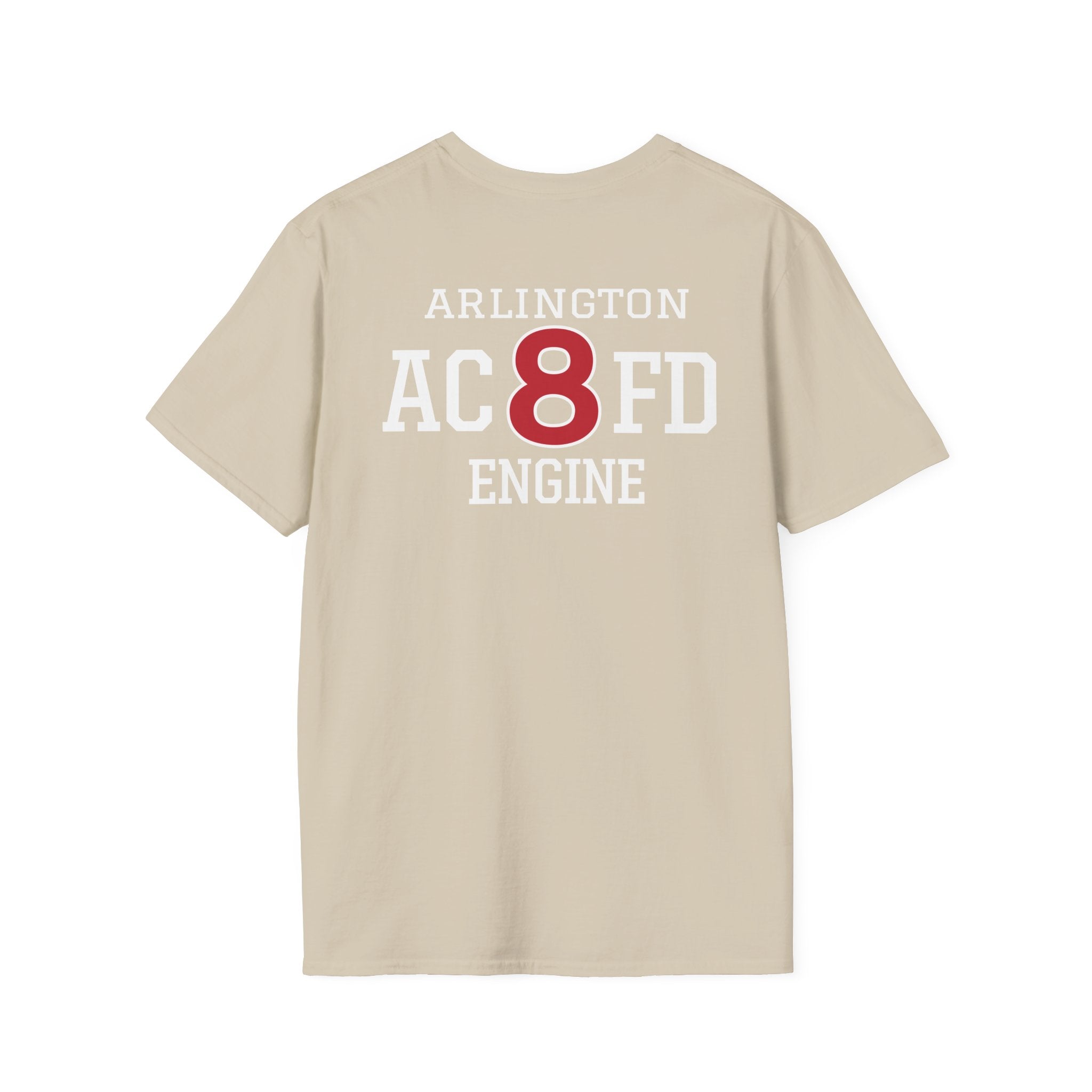 Engine 8 Arlington - Gildan Soft Cotton Softstyle T-Shirt