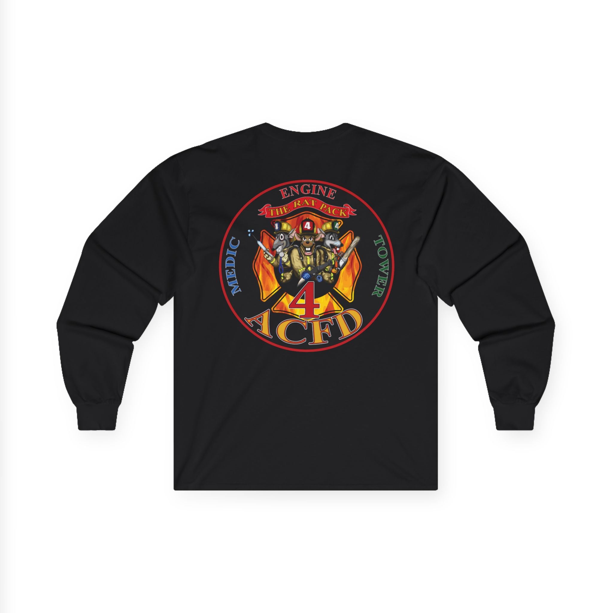 ACFD Rat Pack Engine 4 Shirt - Unisex Ultra Cotton Long Sleeve Tee