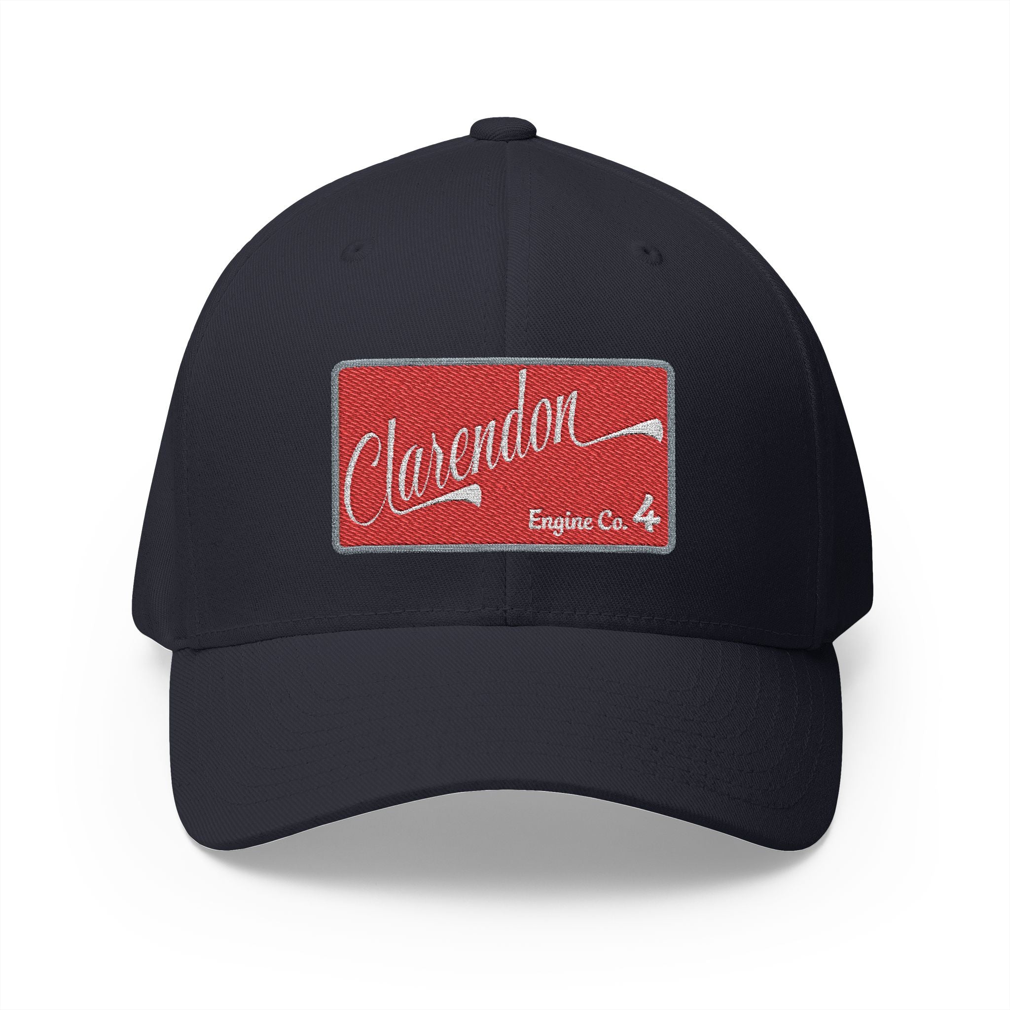Arlington Clarendon Engine 4 - FLEXFIT Closed-Back Structured Cap (Embroidery)
