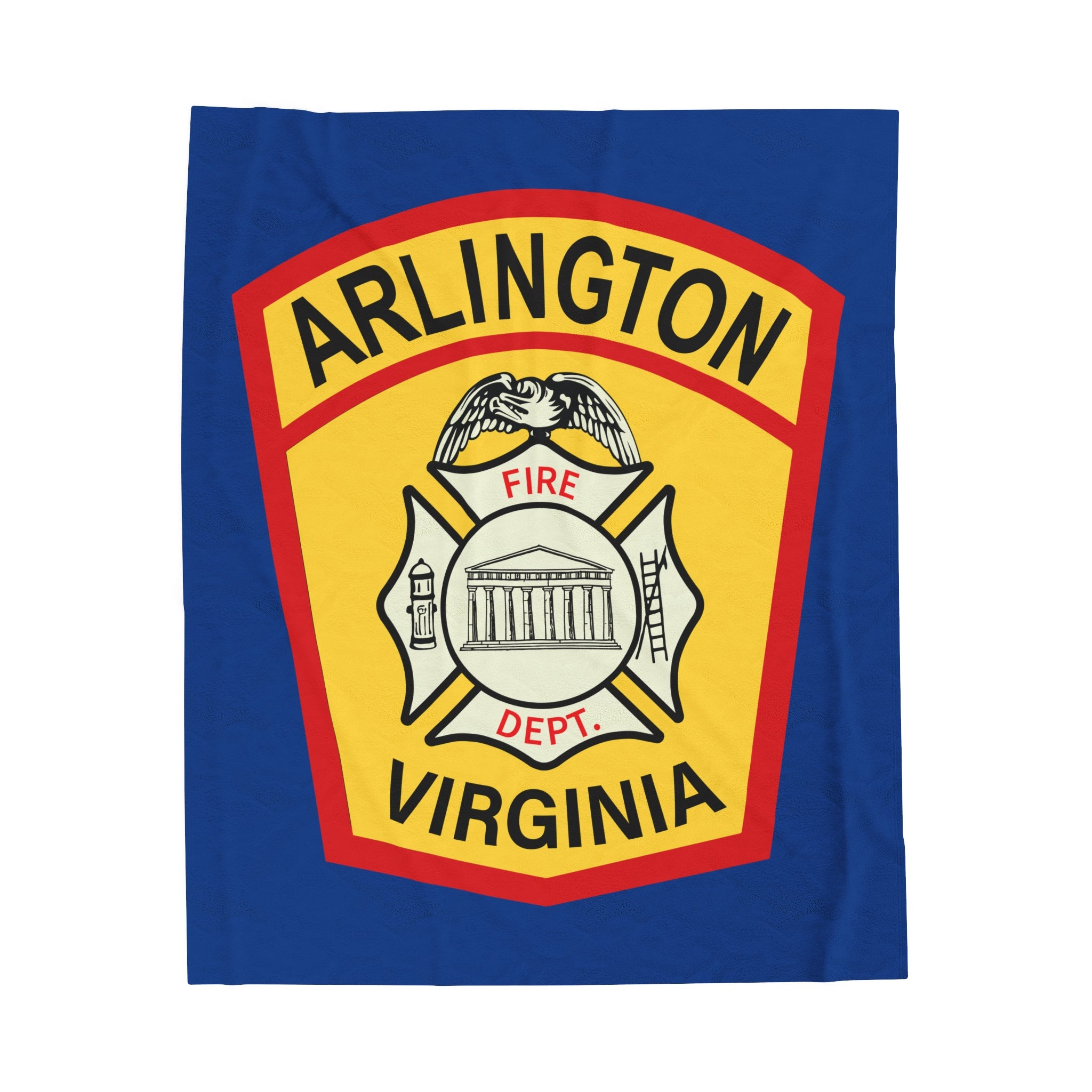 Old Arlington Patch - Velveteen Plush Blanket