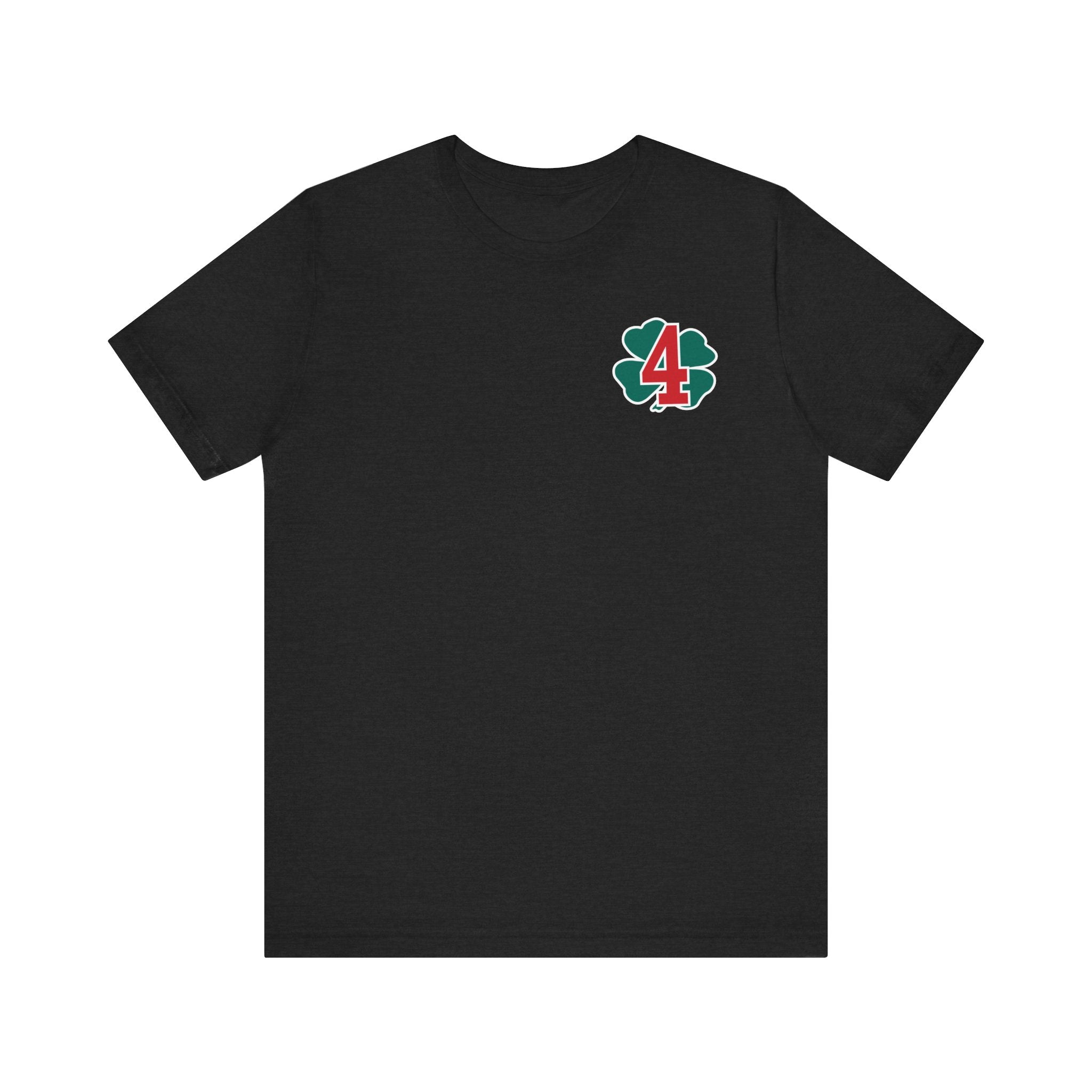 Station 4 Clover on front and back - Bella+Canvas Soft Unisex Tee