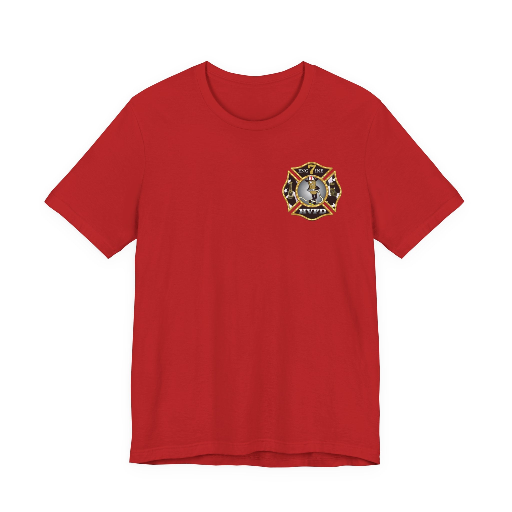 Hollywood MD Vol Fire Eng7ine - Bella+Canvas Soft Unisex Tee