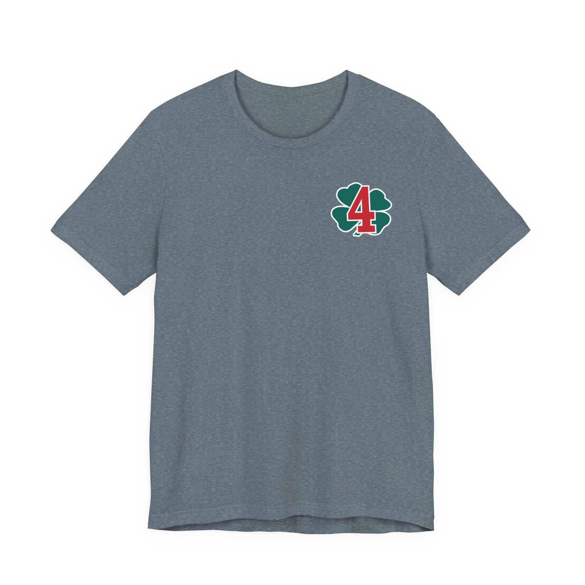 Station 4 Clover on front and back - Bella+Canvas Soft Unisex Tee