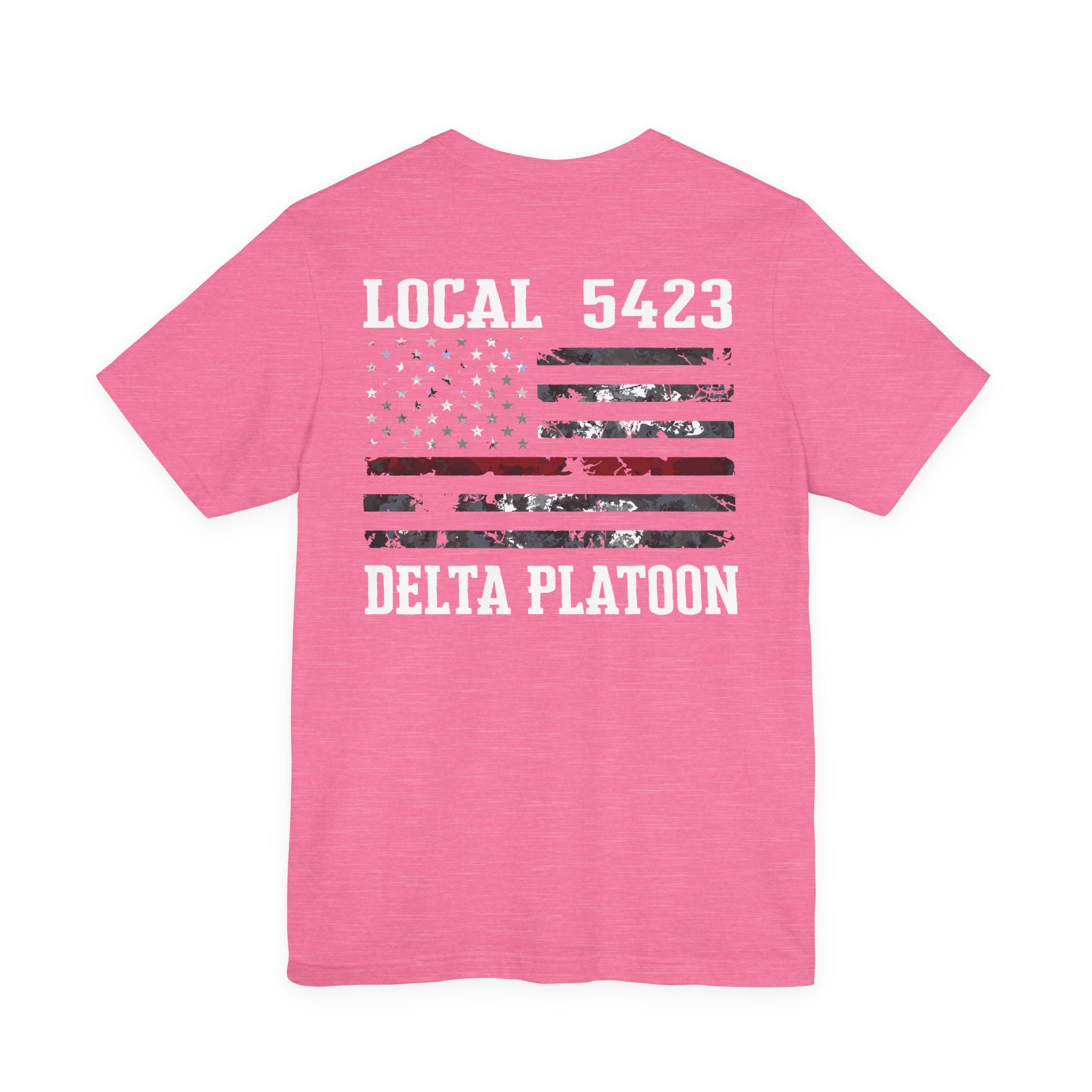 Manheim Township Local Delta Platoon Local white - Bella+Canvas Soft Unisex Tee