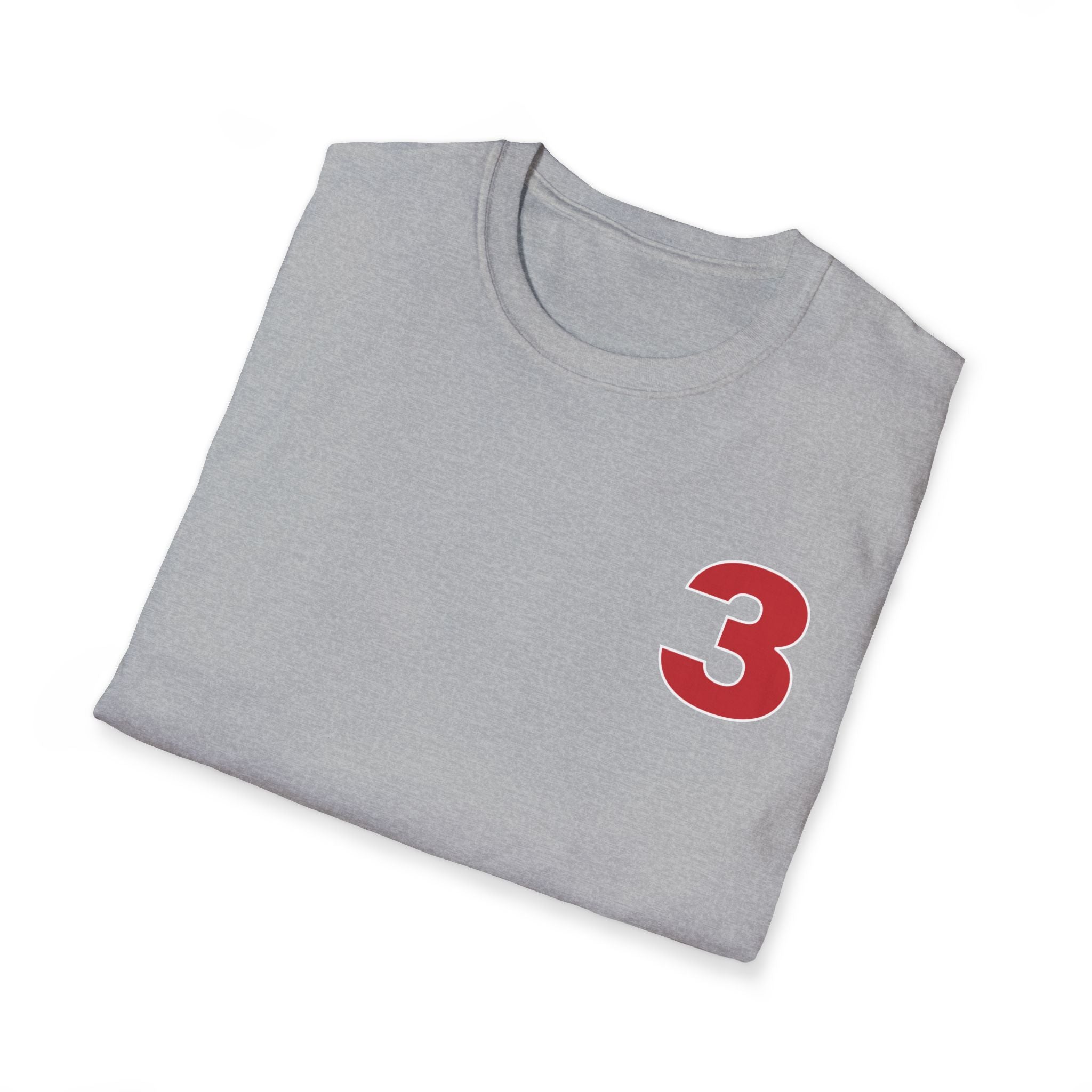 Station 3 front / Rhino back Logo - Gildan Soft Cotton Softstyle T-Shirt