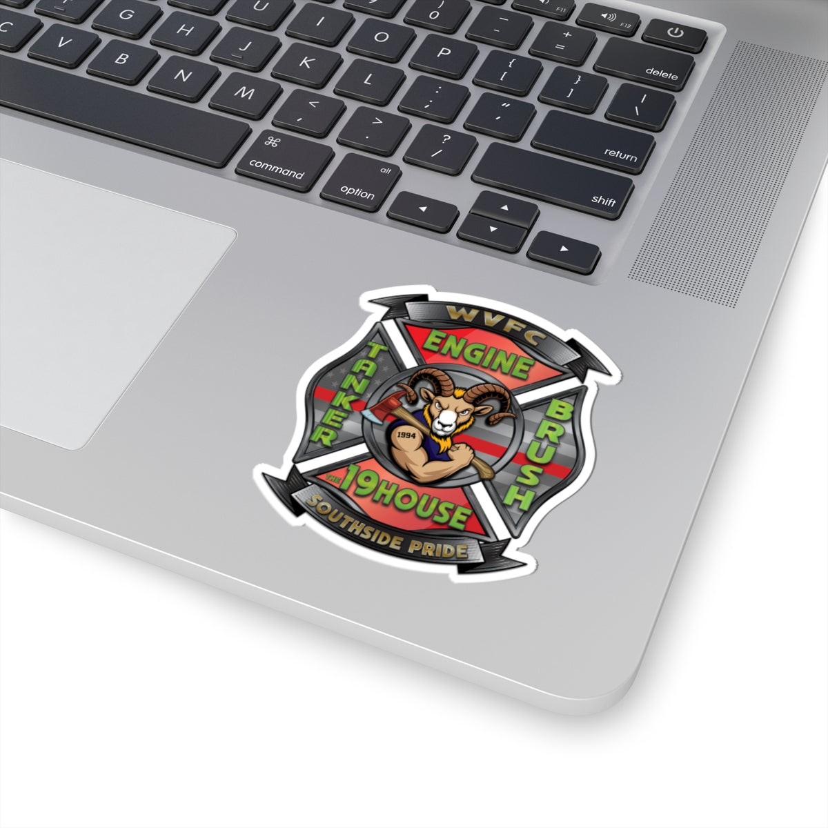 WVFC Goat Logo 2 - Kiss-Cut Stickers