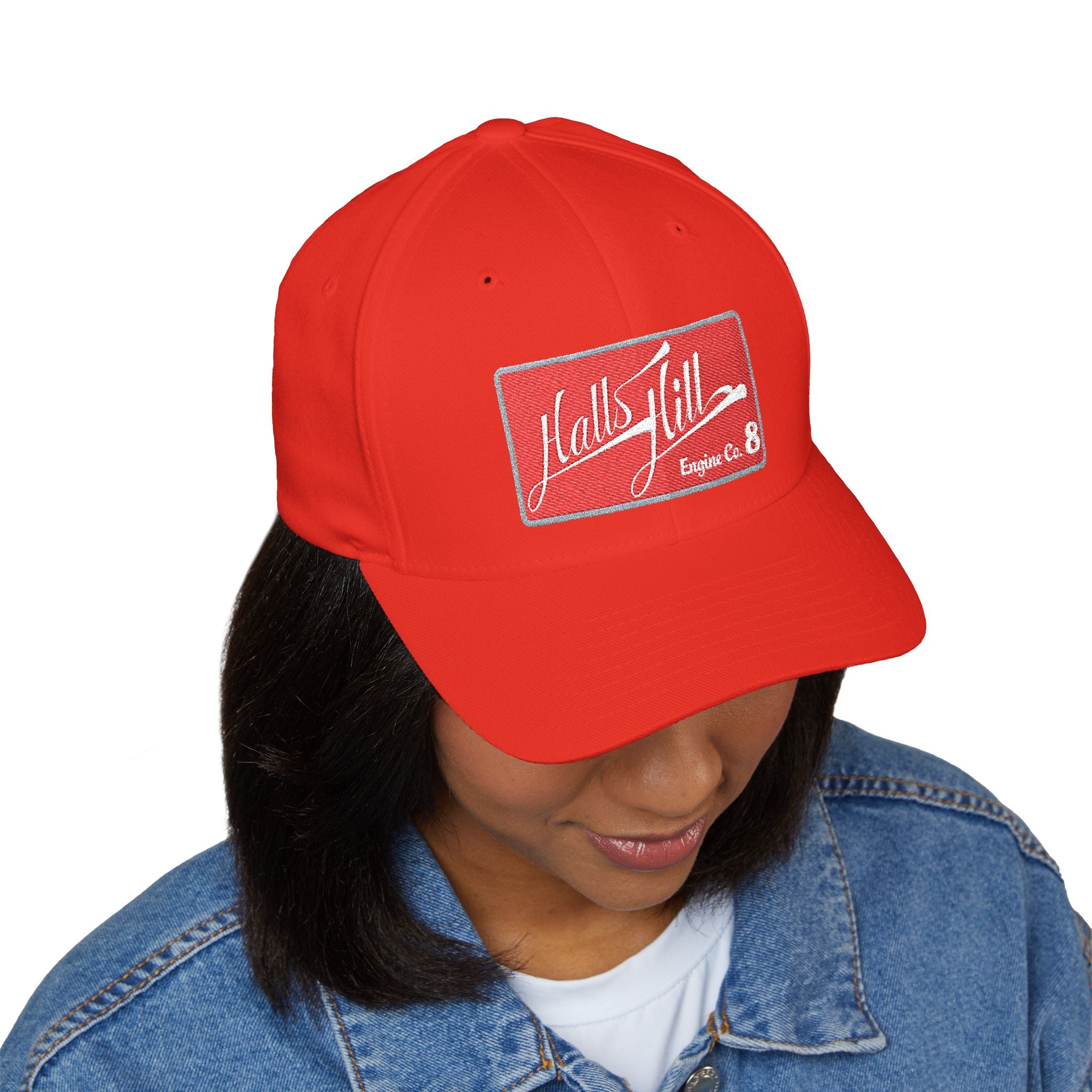 Arlington Halls Hill Engine 8 - FLEXFIT Closed-Back Structured Cap (Embroidery)