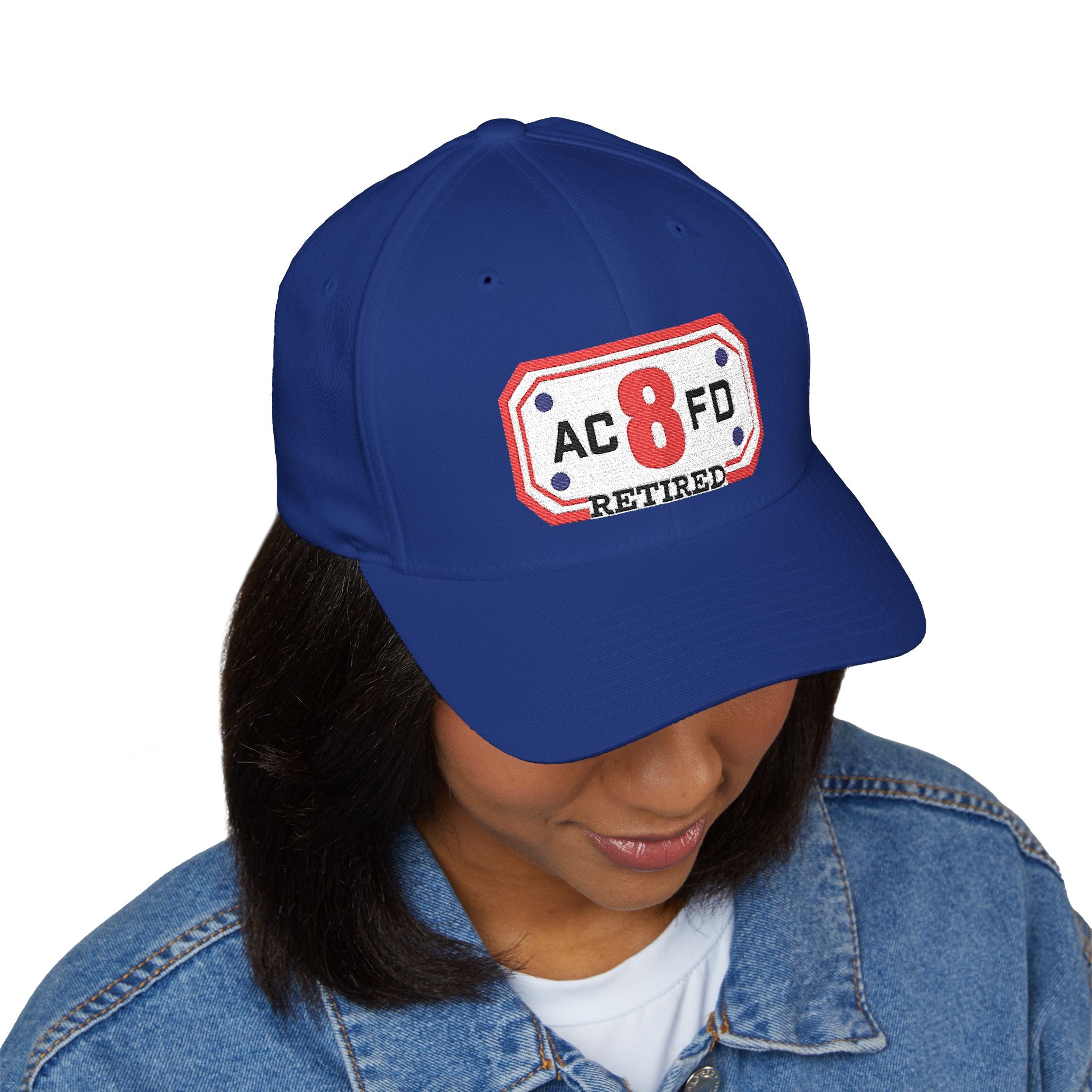 Retired Arlington Engine 8 - FLEXFIT Closed-Back Structured Cap (Embroidery)