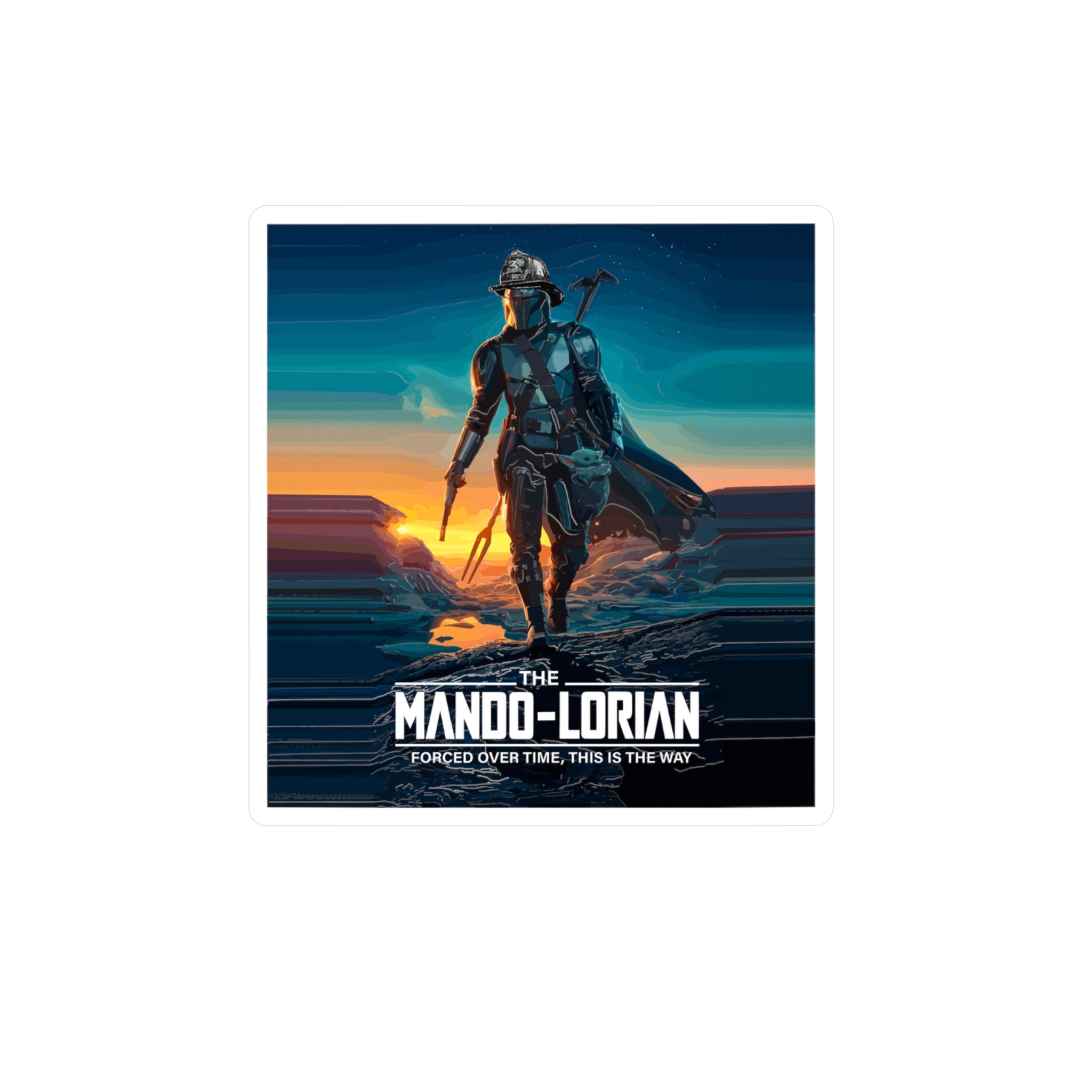 Kiss-Cut Vinyl Decals - Mando-Lorian