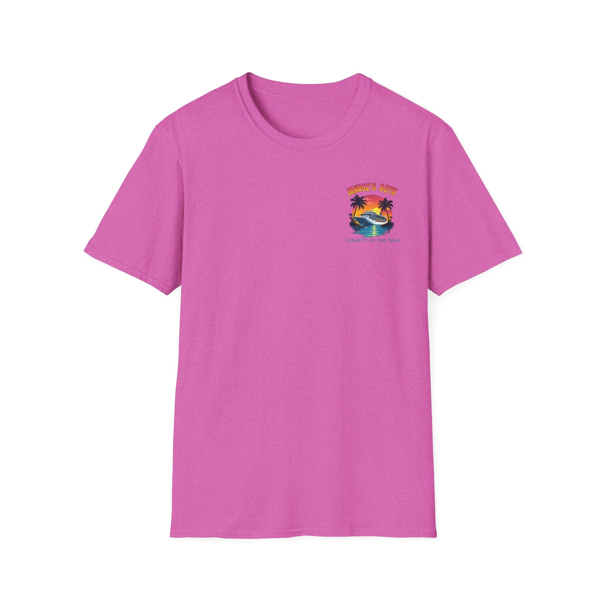 Renee Family Cruise Colorful - Unisex Softstyle Cotton T-Shirt