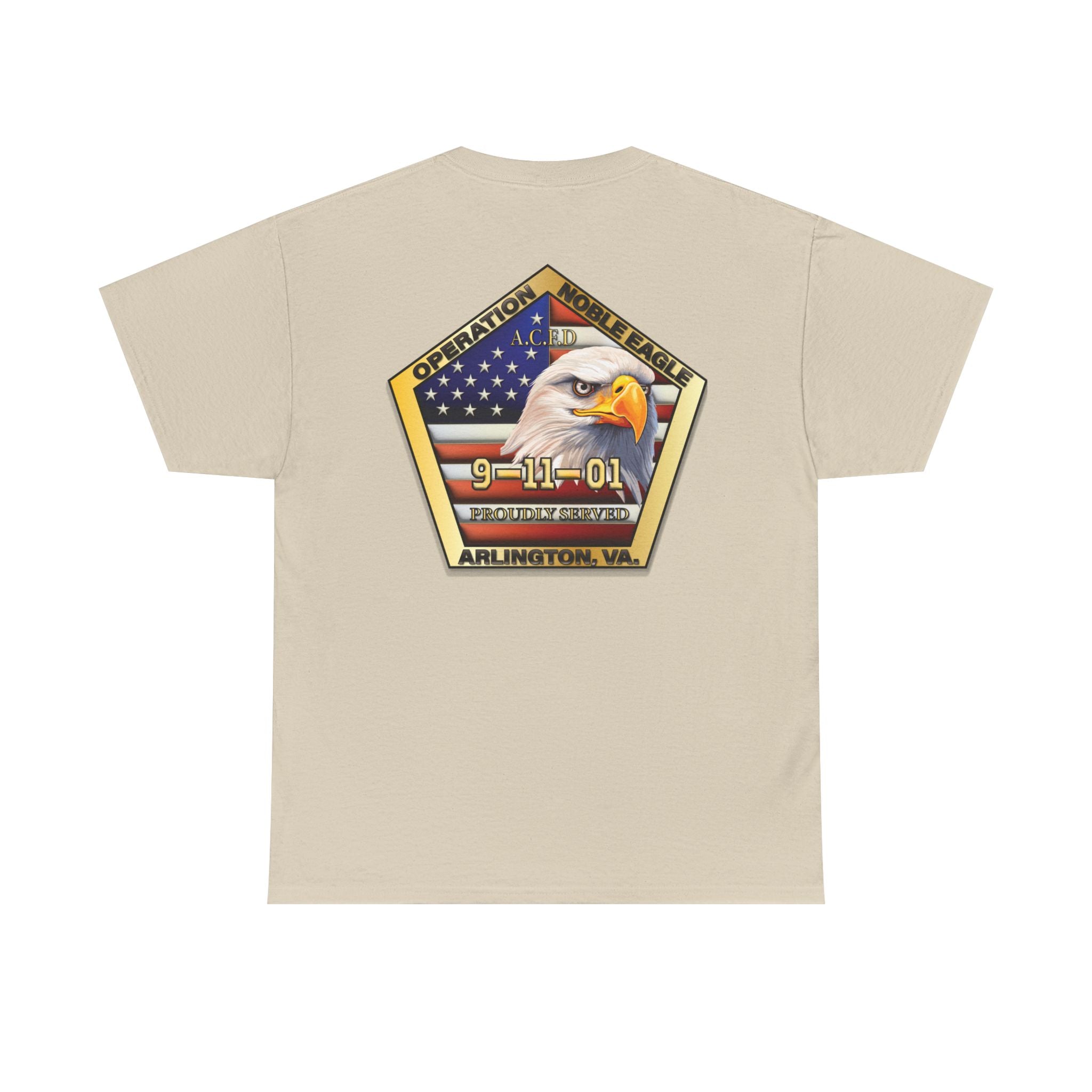 Operation Noble Eagle/Old Arlington Patch -Heavy Cotton Unisex Tee