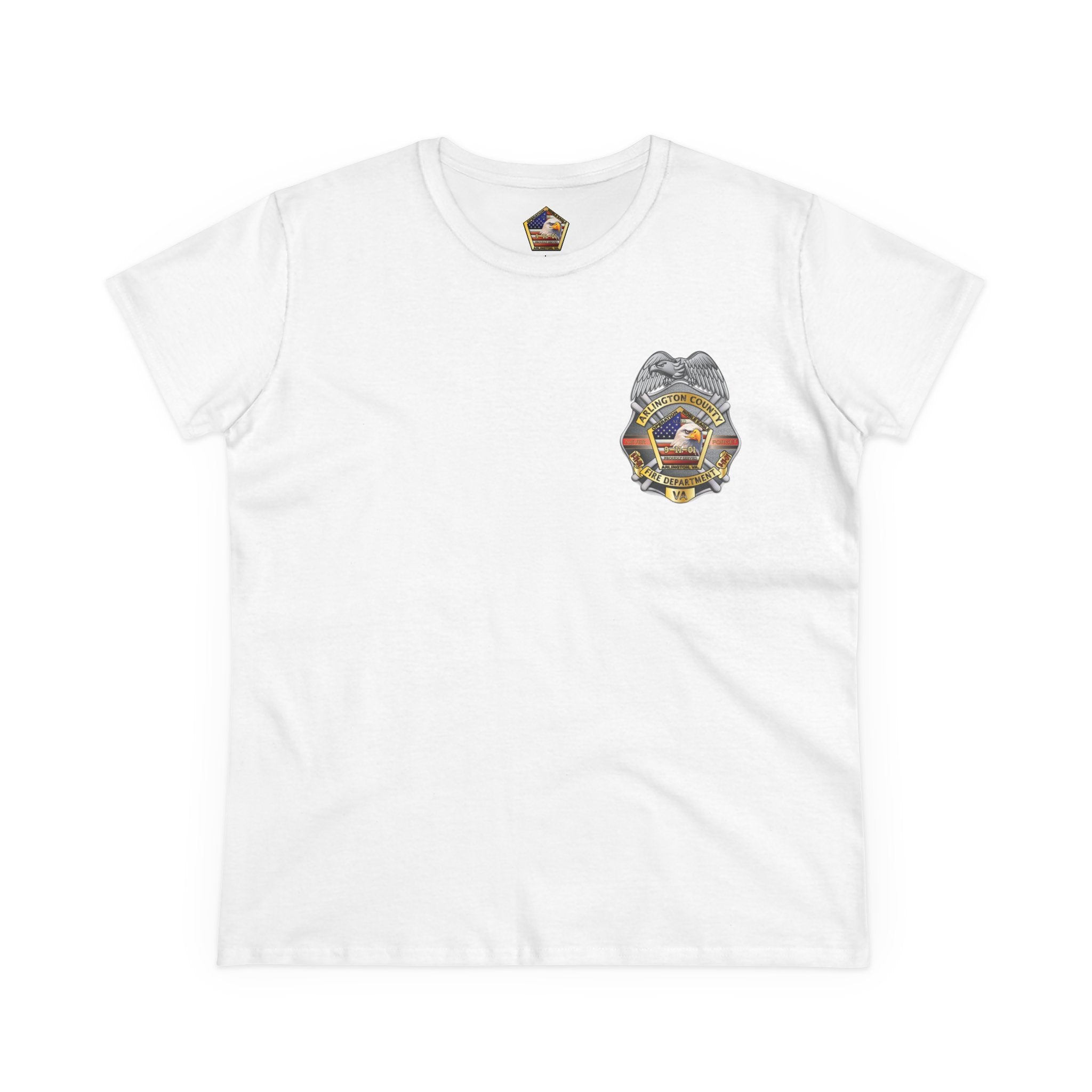 Arlington Badge / Operation Noble Eagle - Gildan Women's Midweight Cotton Tee