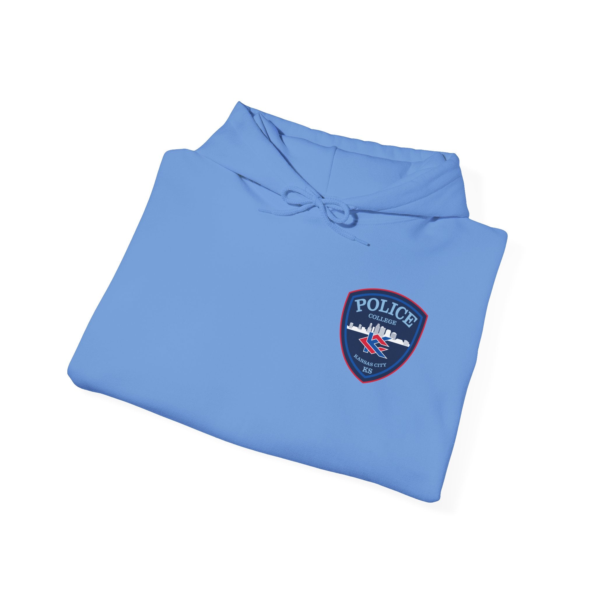 Kansas City College Police Blue Patch - Unisex Heavy Blend™ Hooded Sweatshirt