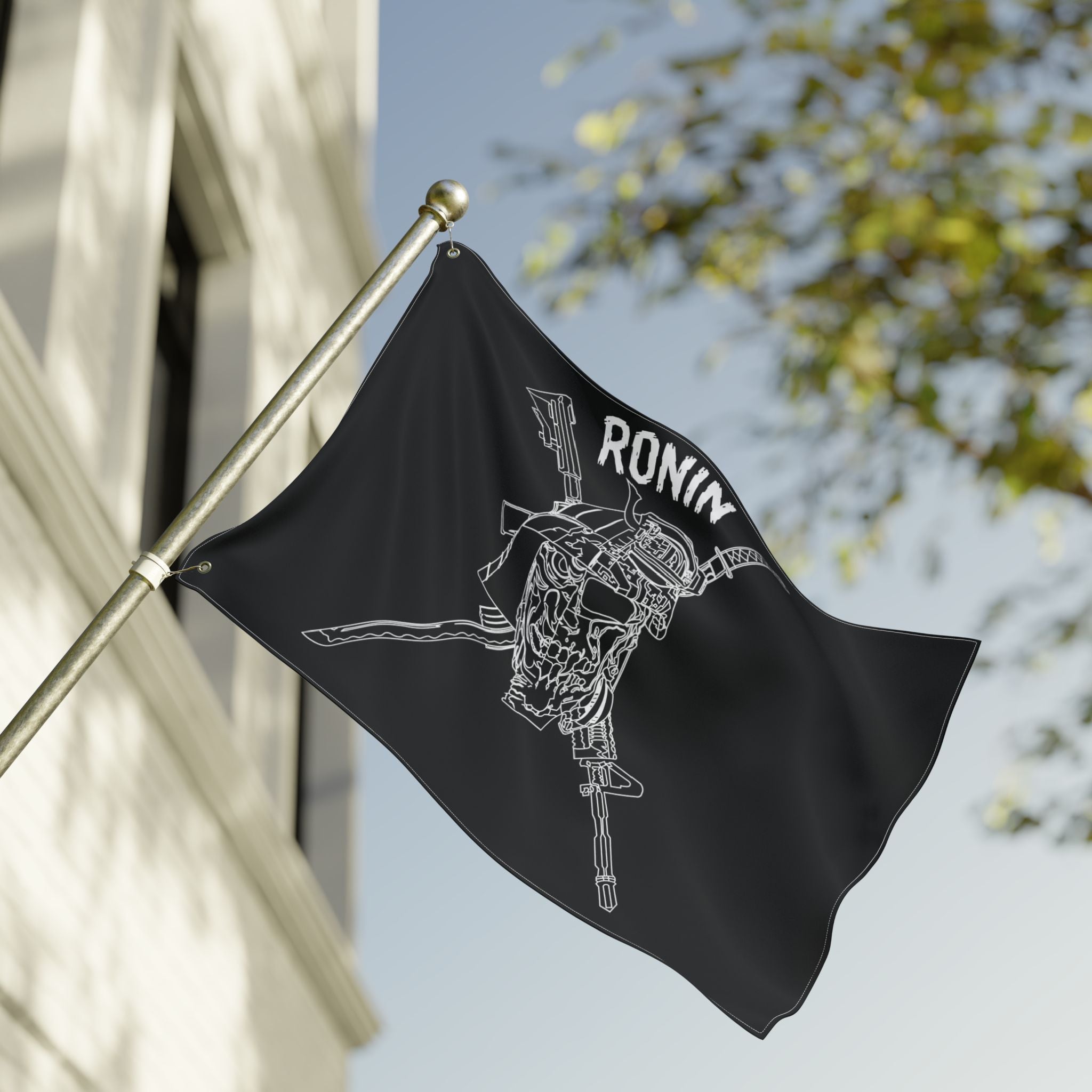 Charlie 2 Ronin- Black Double Sided Flag