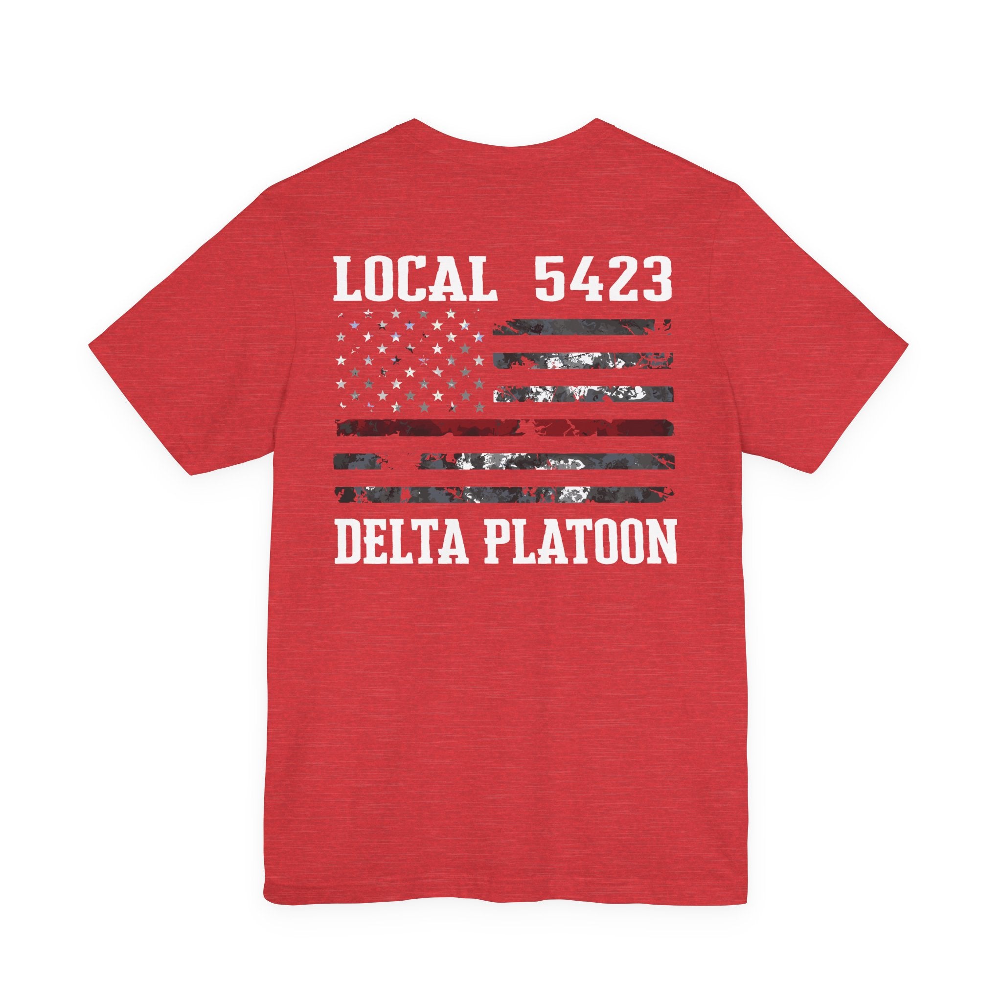 Manheim Township Local Delta Platoon Local white - Bella+Canvas Soft Unisex Tee