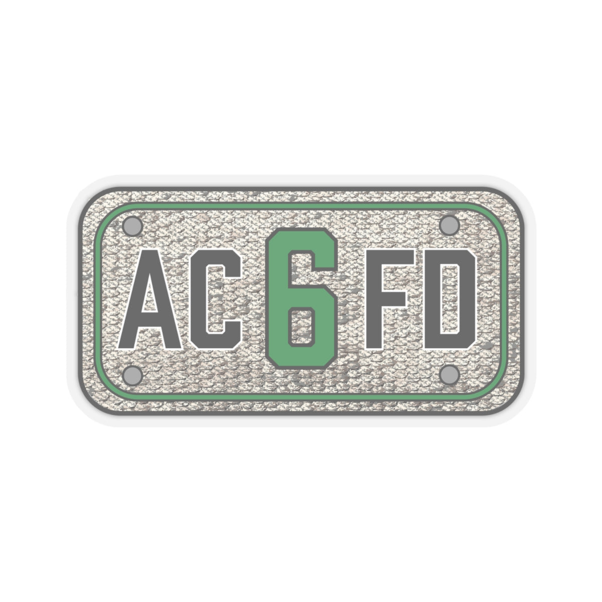 ACFD 6 Truck Hose Patch - Kiss-Cut Stickers