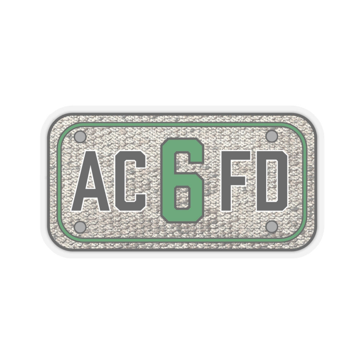 ACFD 6 Truck Hose Patch - Kiss-Cut Stickers