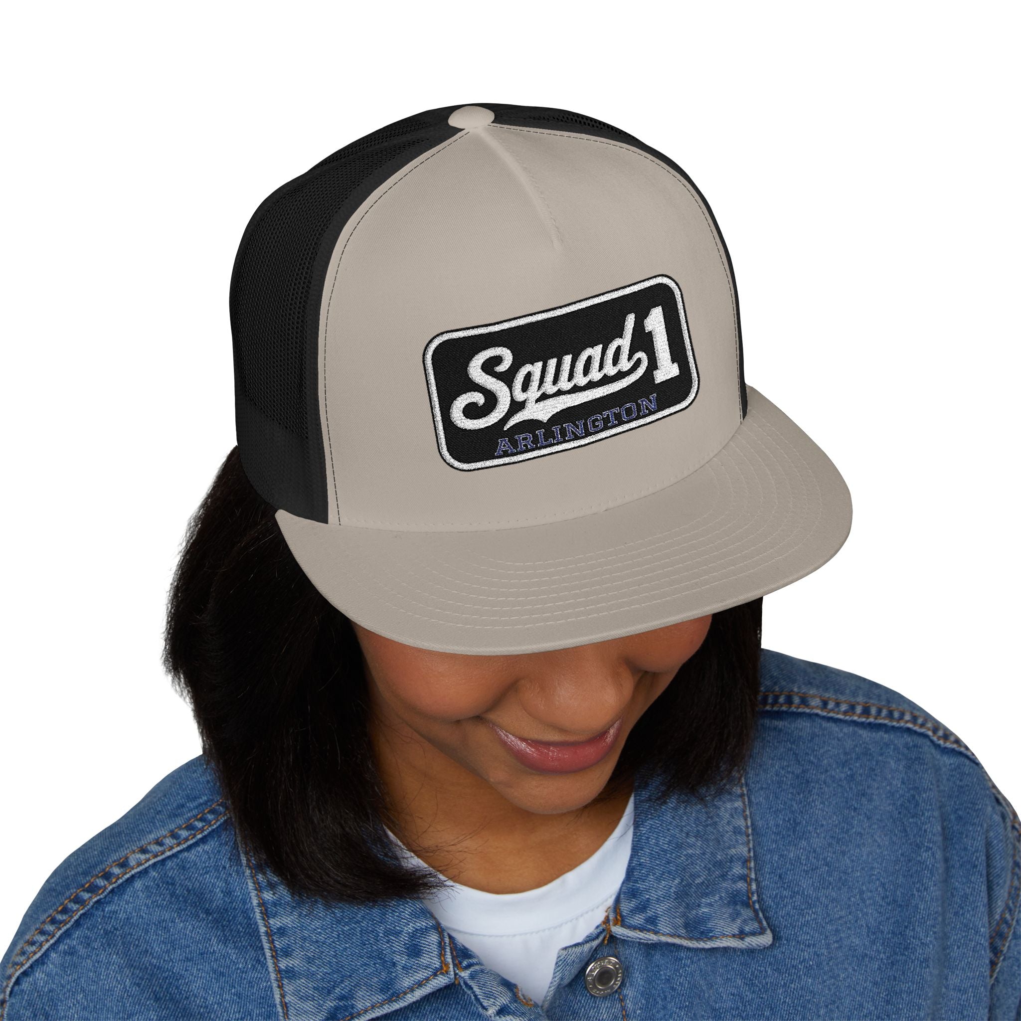 Arlington Squad 1 - 5 Panel Trucker Cap (Embroidery)