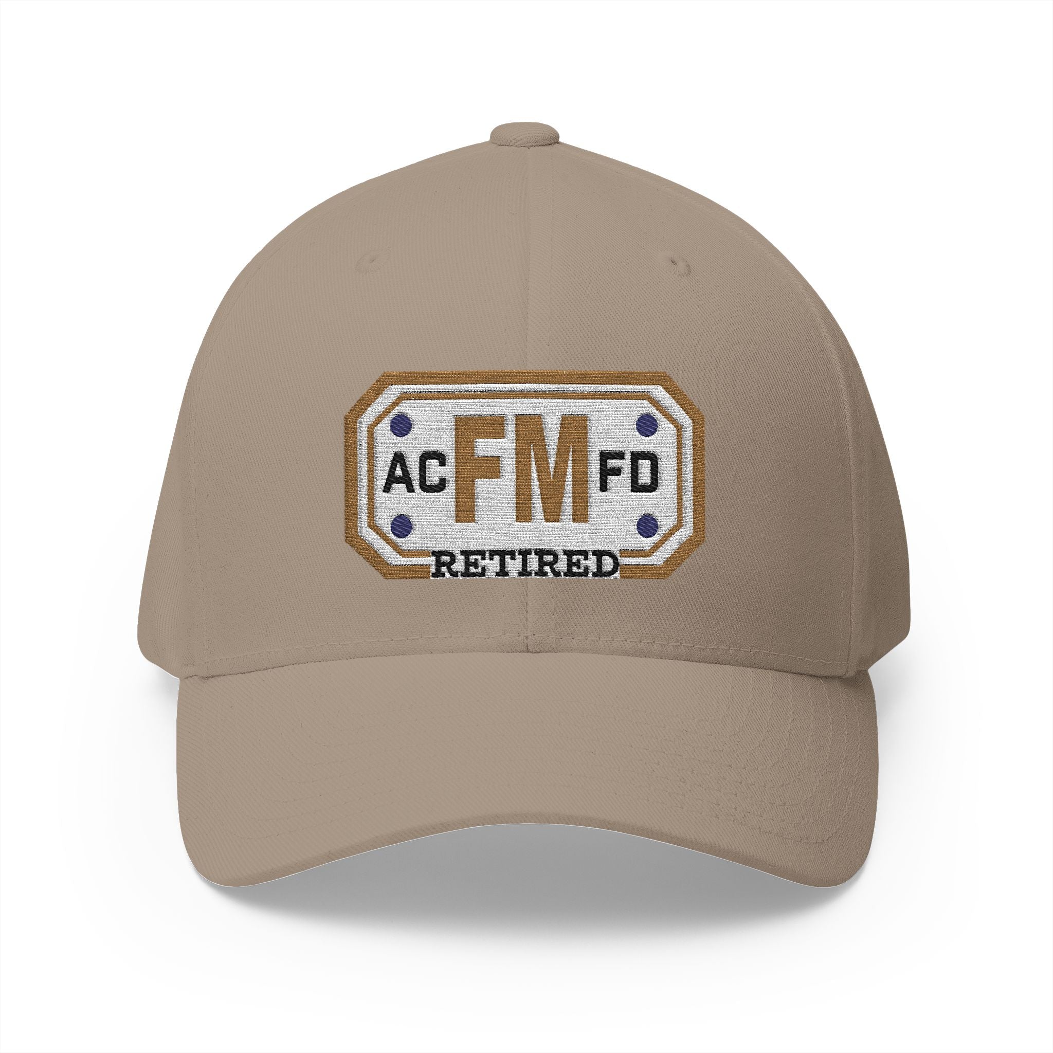 Retired Arlington Fire Marshal Gold - FLEXFIT Closed-Back Structured Cap (Embroidery)
