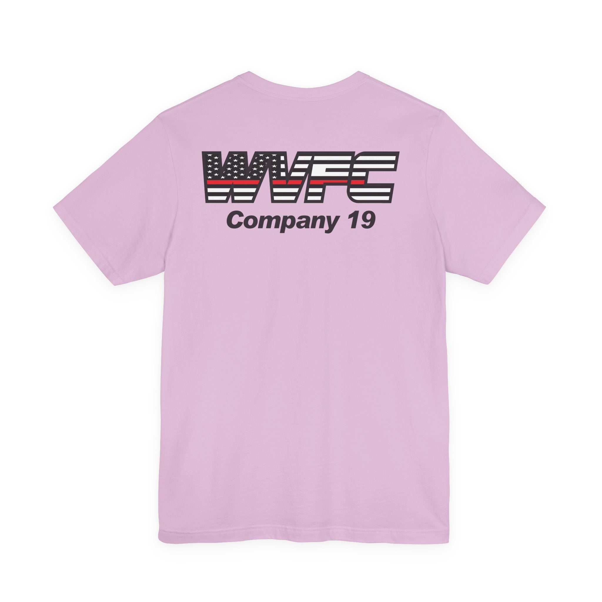 WVFC Goat Logo 2 Version 3 Red Line Flag blk- Unisex Jersey Short Sleeve Tee