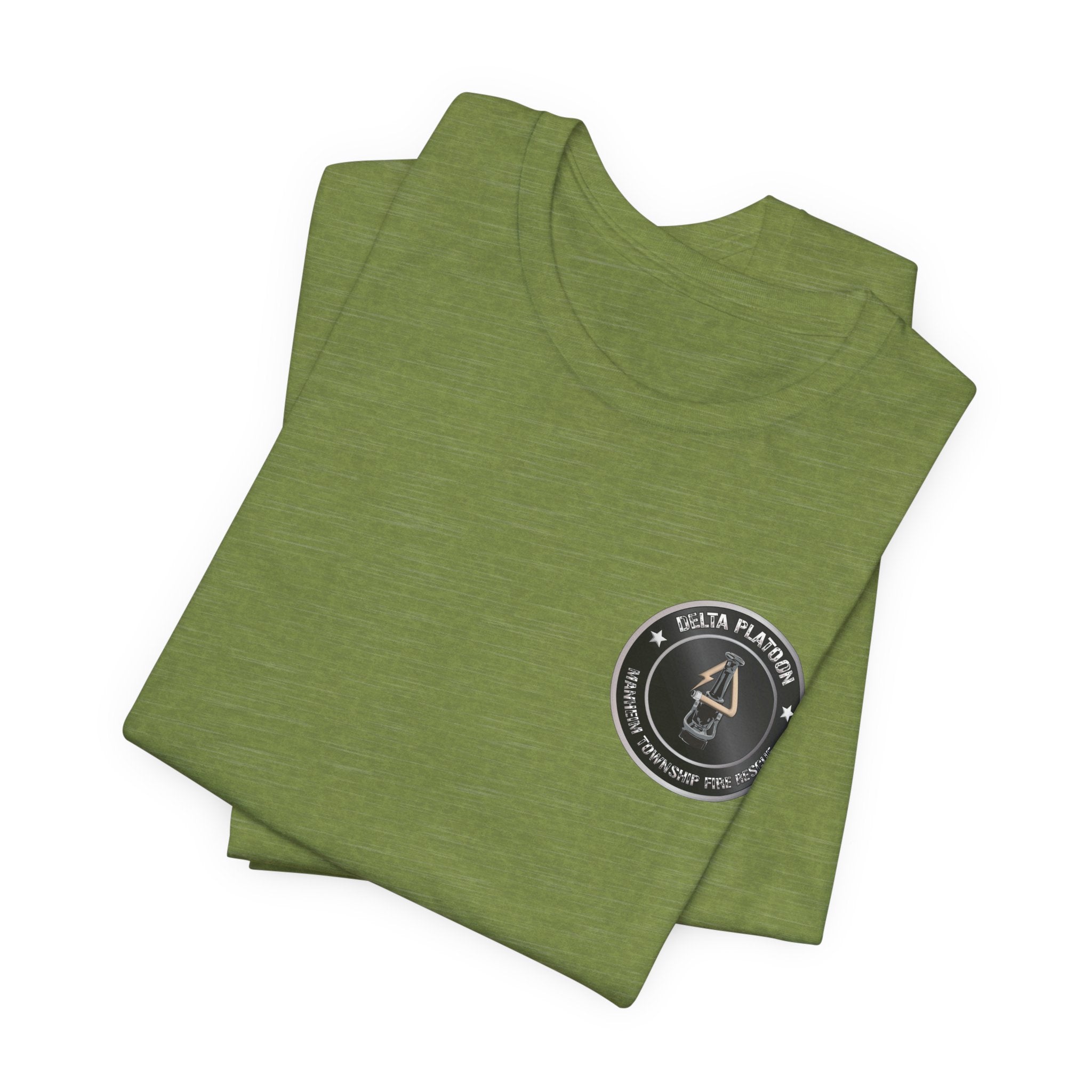 Manheim Township Local Delta Platoon Local white - Bella+Canvas Soft Unisex Tee