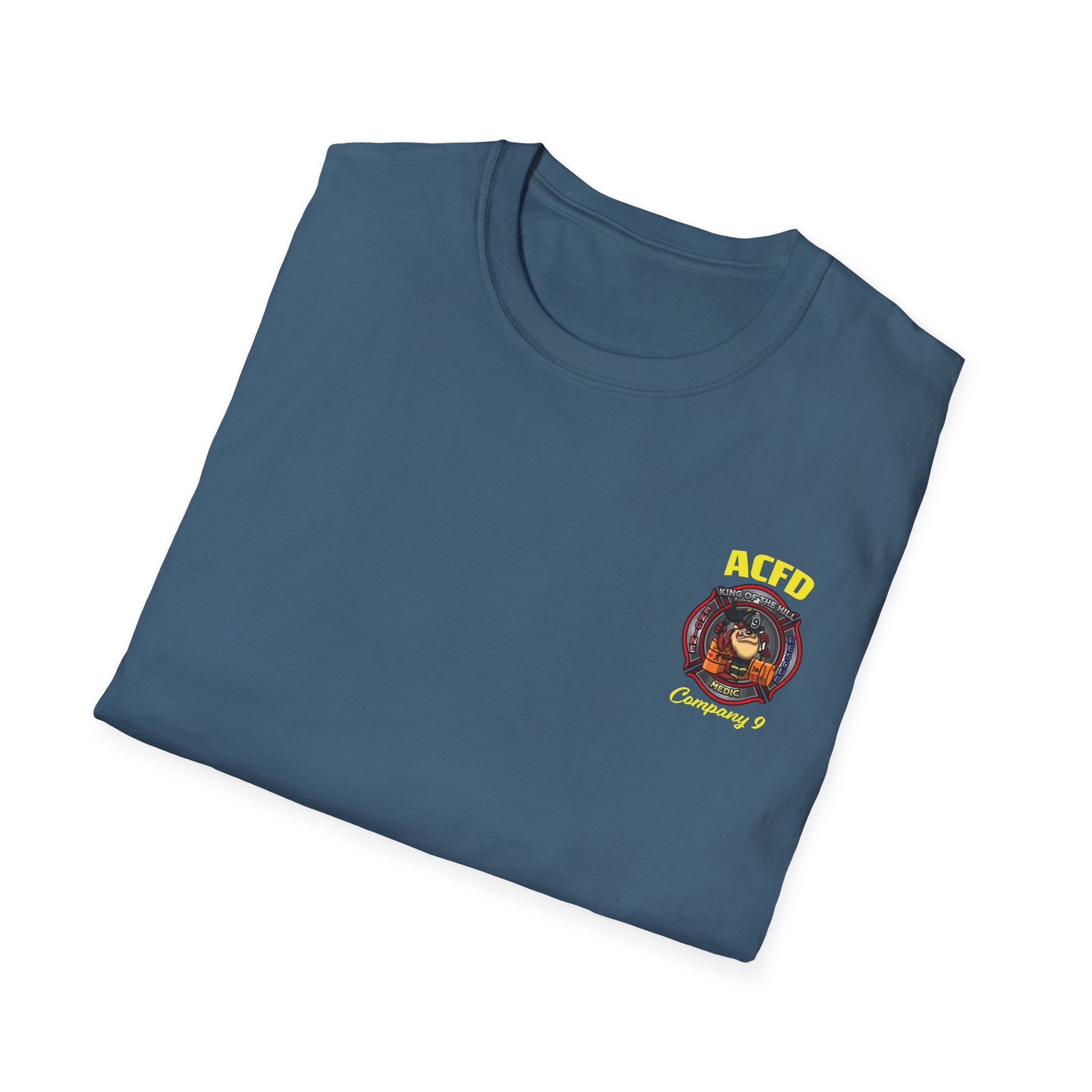 Station 9 Taz Front / Officer Engine 9 back - Gildan Soft Cotton Softstyle T-Shirt