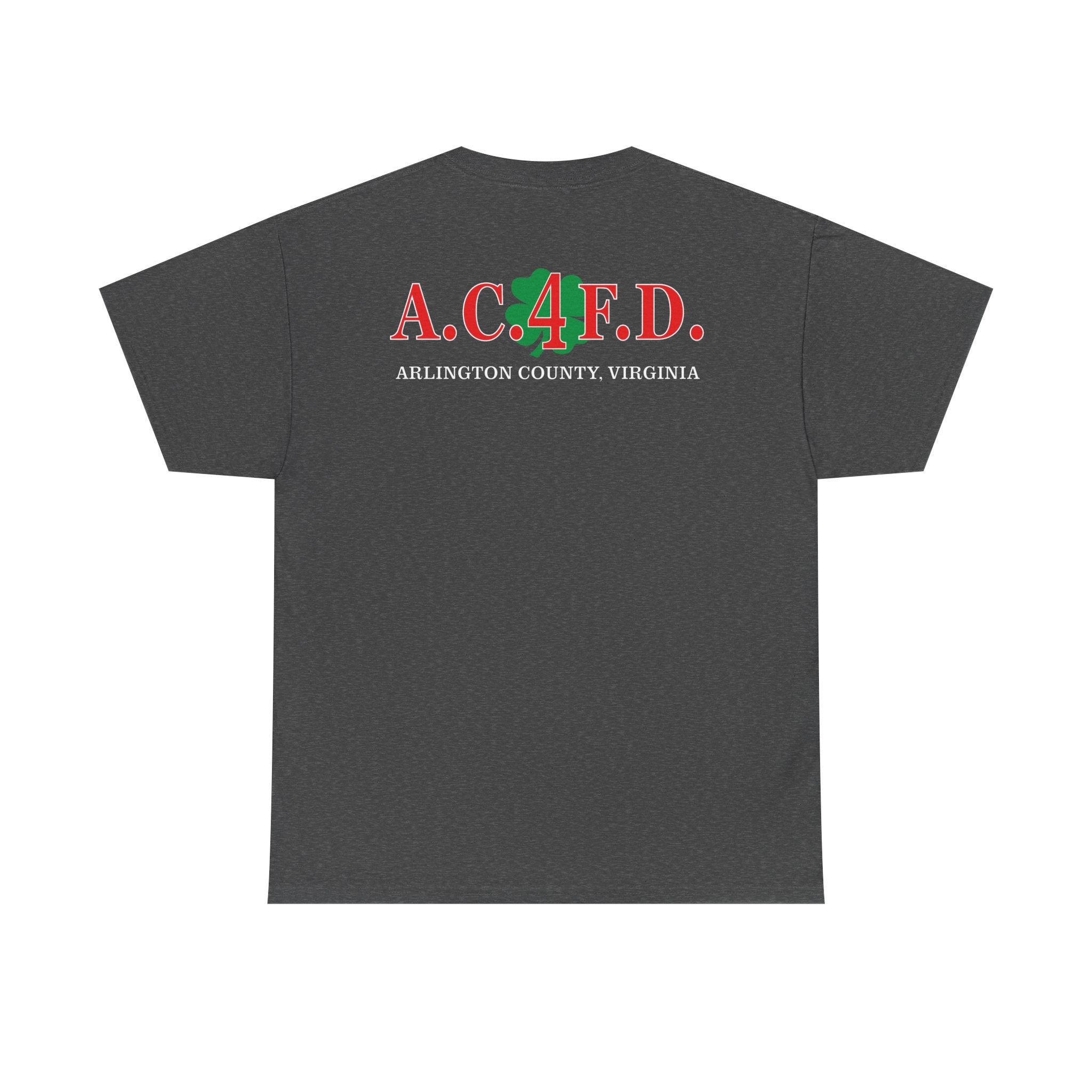 Station 4 Clover front /AC4FD back - Gildan 100% Cotton Tee Unisex Heavy