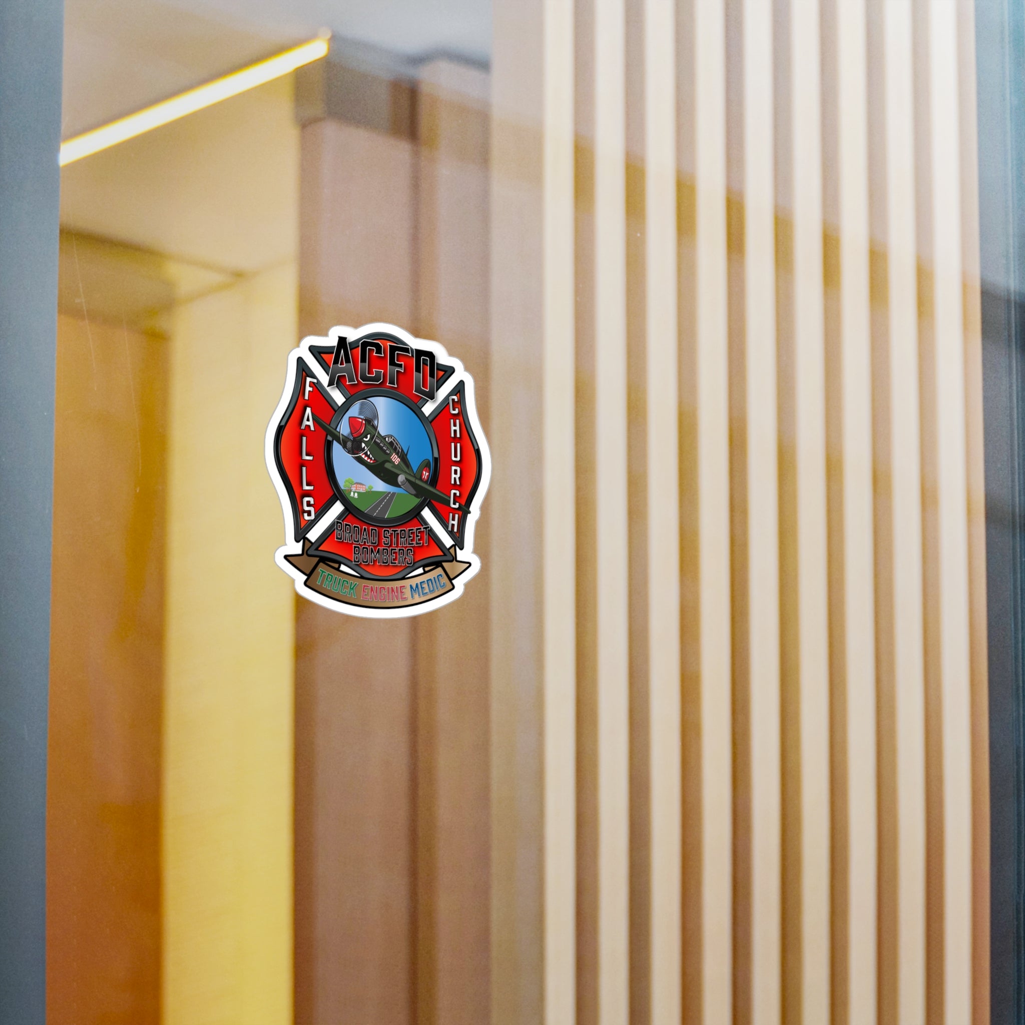 Kiss-Cut Vinyl Decals - Arlington Station 6 Broad Street Bombers